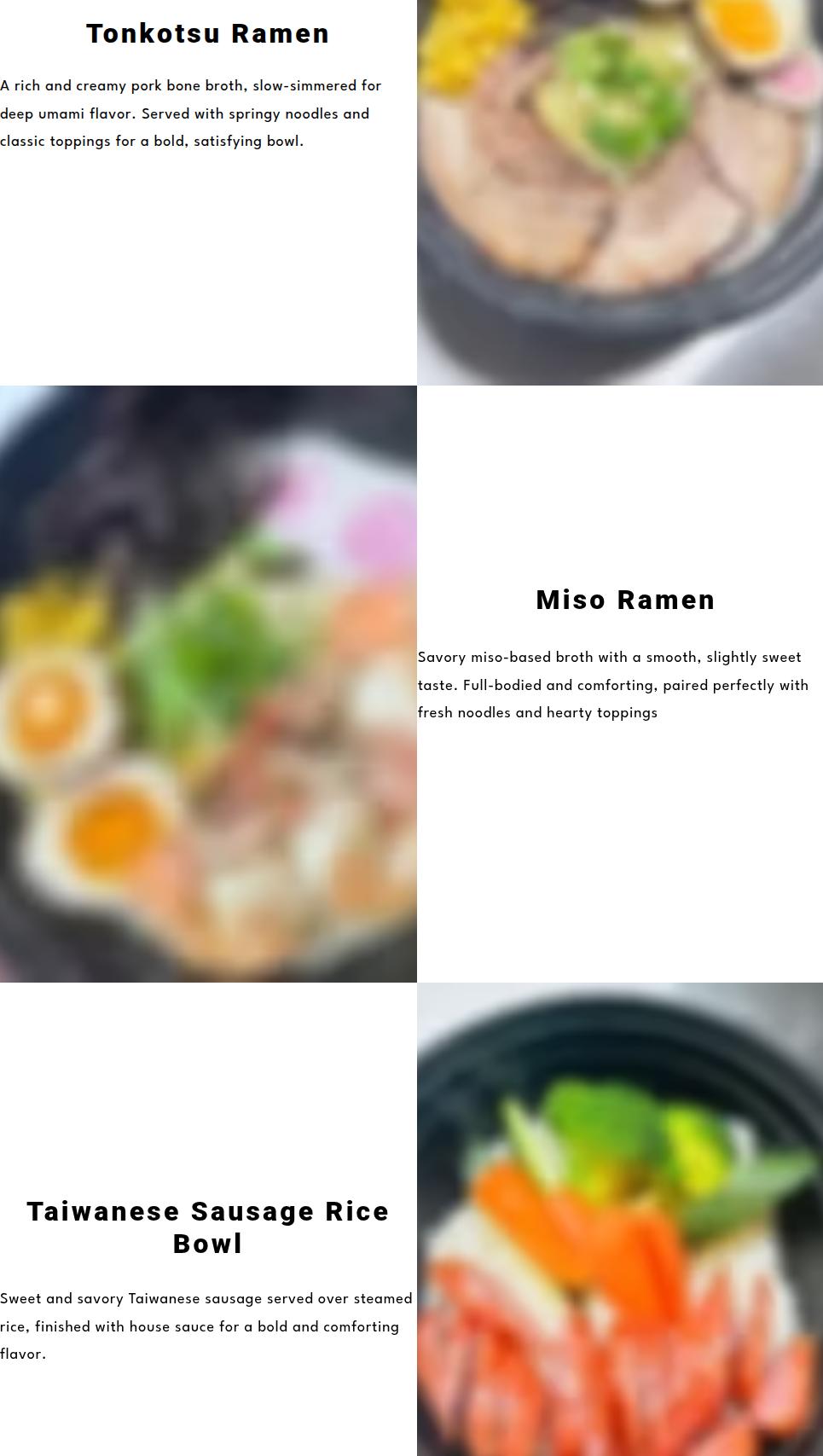 Jo N Tea Menu