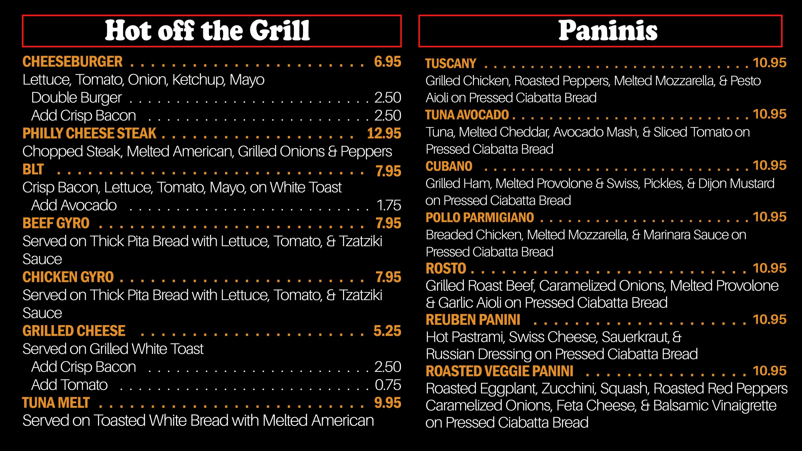 Kettleman's Bagels - SUMMIT Menu
