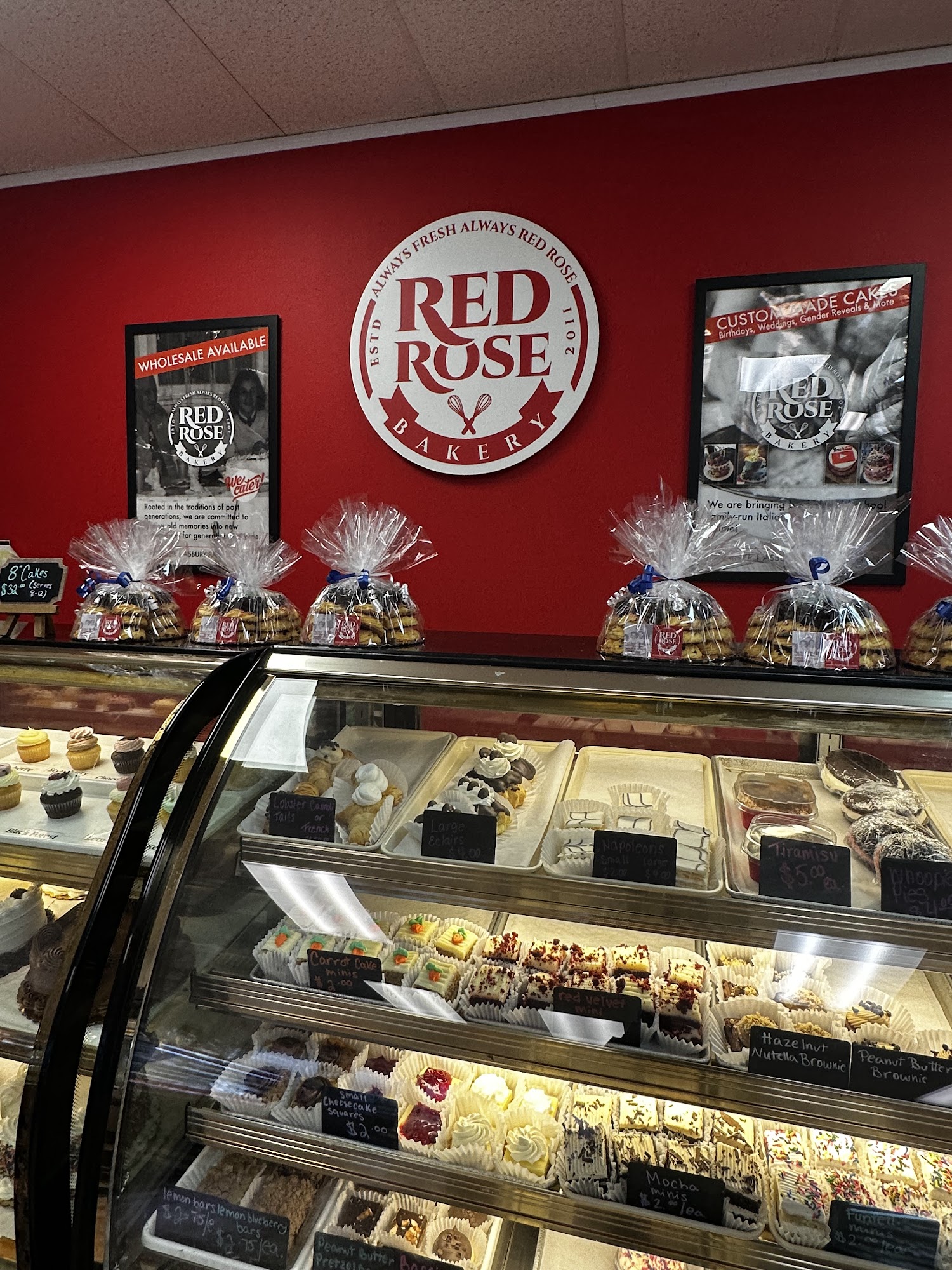 Red Rose Bakery Menu