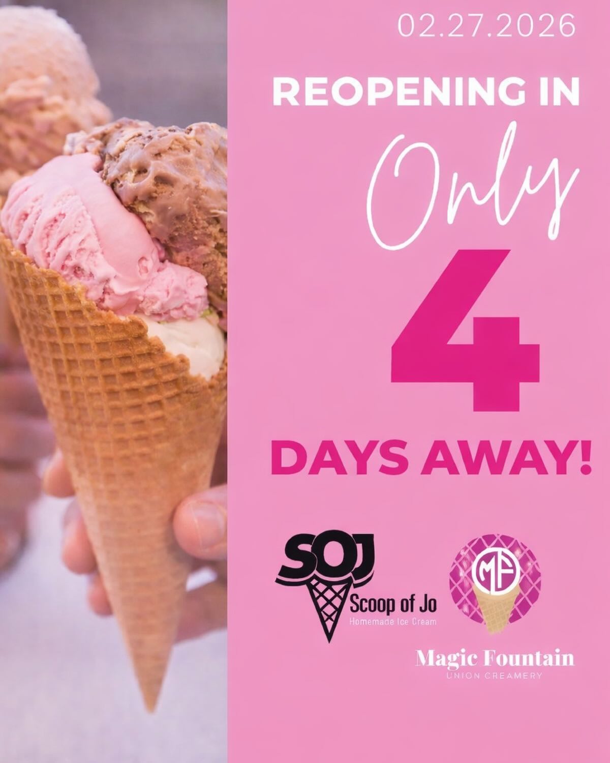 Magic Fountain Union Creamery Homemade Ice Cream Union