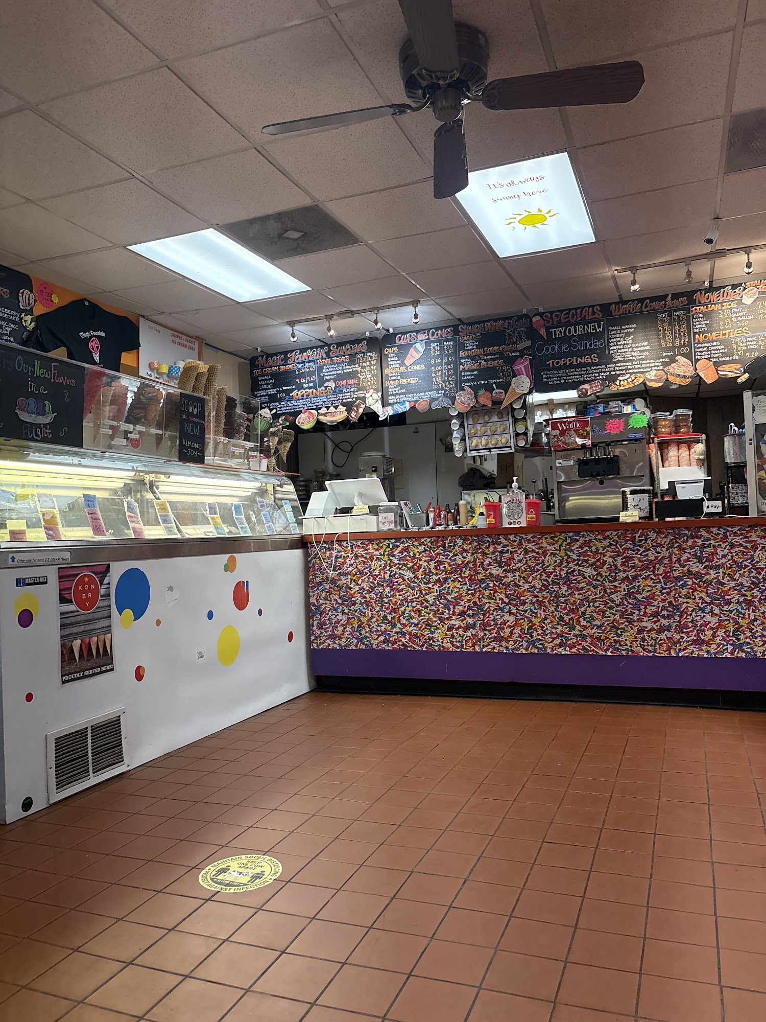 Magic Fountain Union Creamery Homemade Ice Cream Union