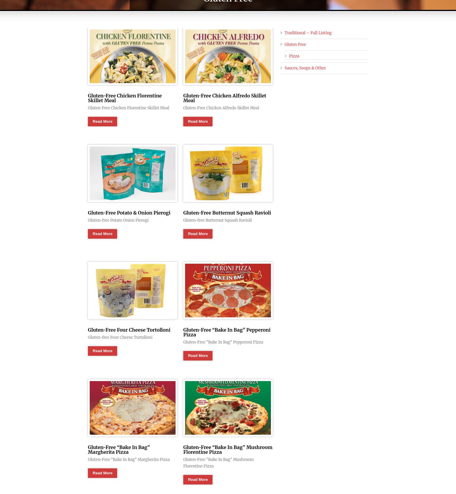 Conte's Pasta Co. Inc. Menu