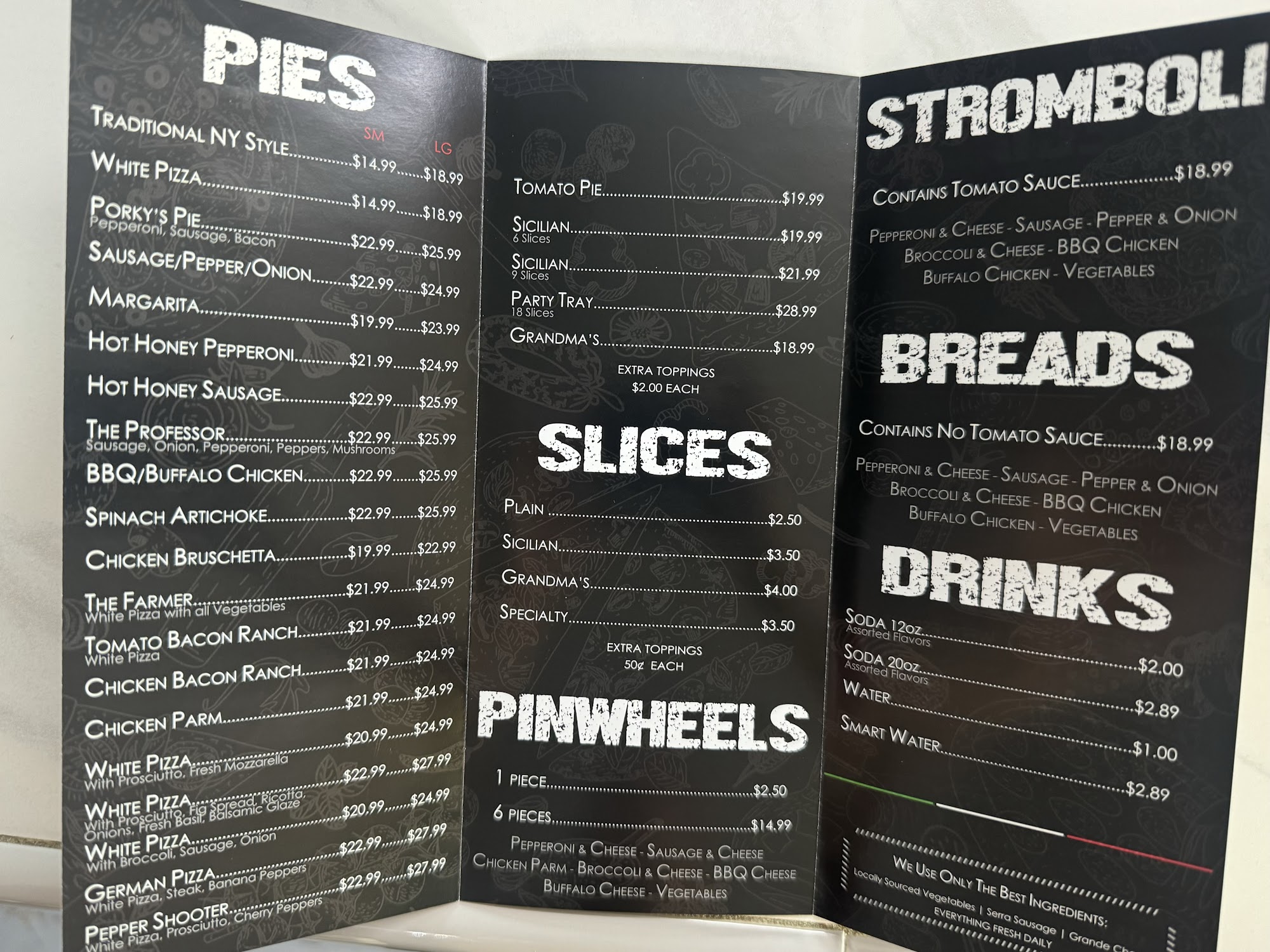 EFFIN GOOD PIZZA Menu