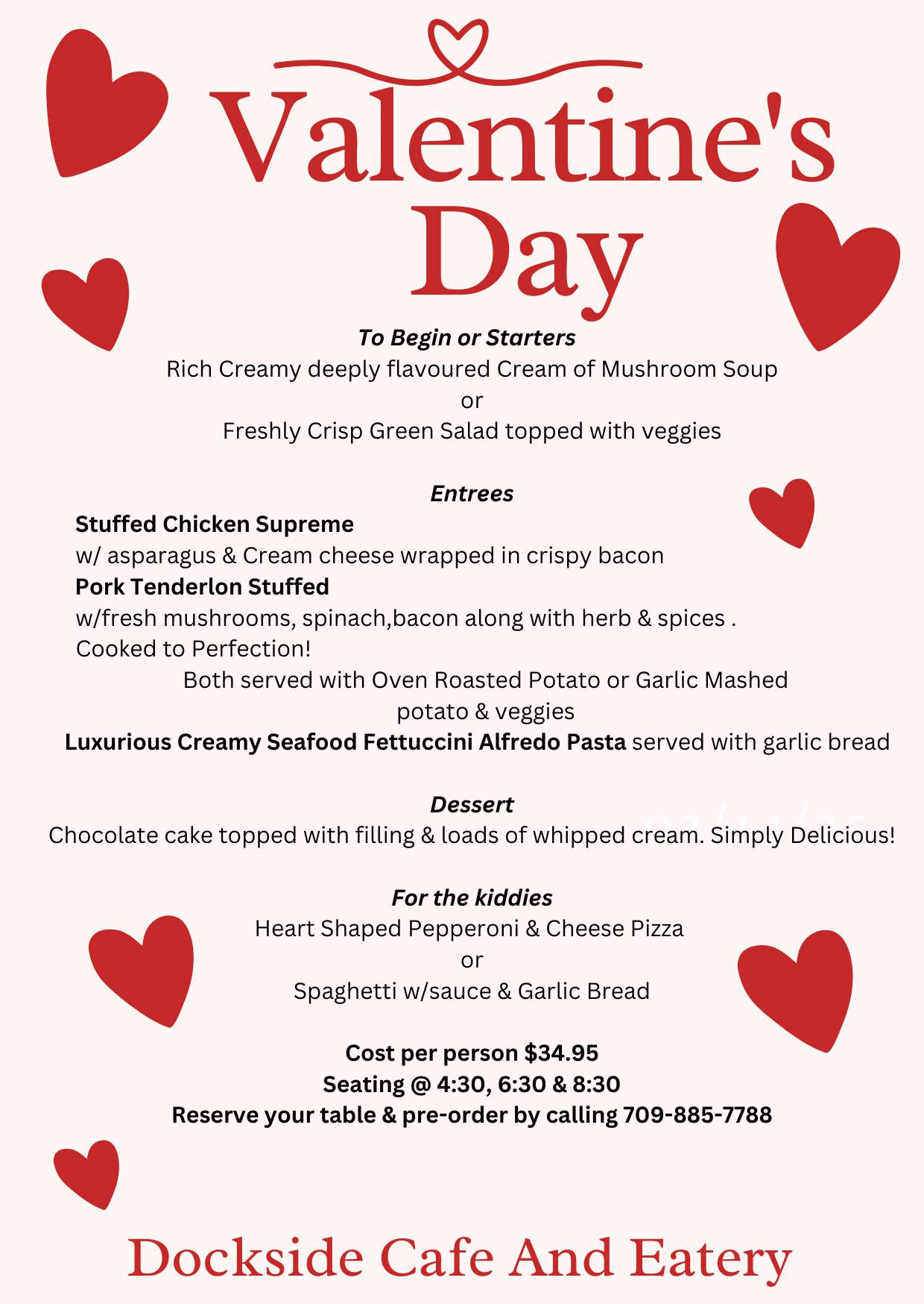 The Elliott Premises - Dockside Café Menu