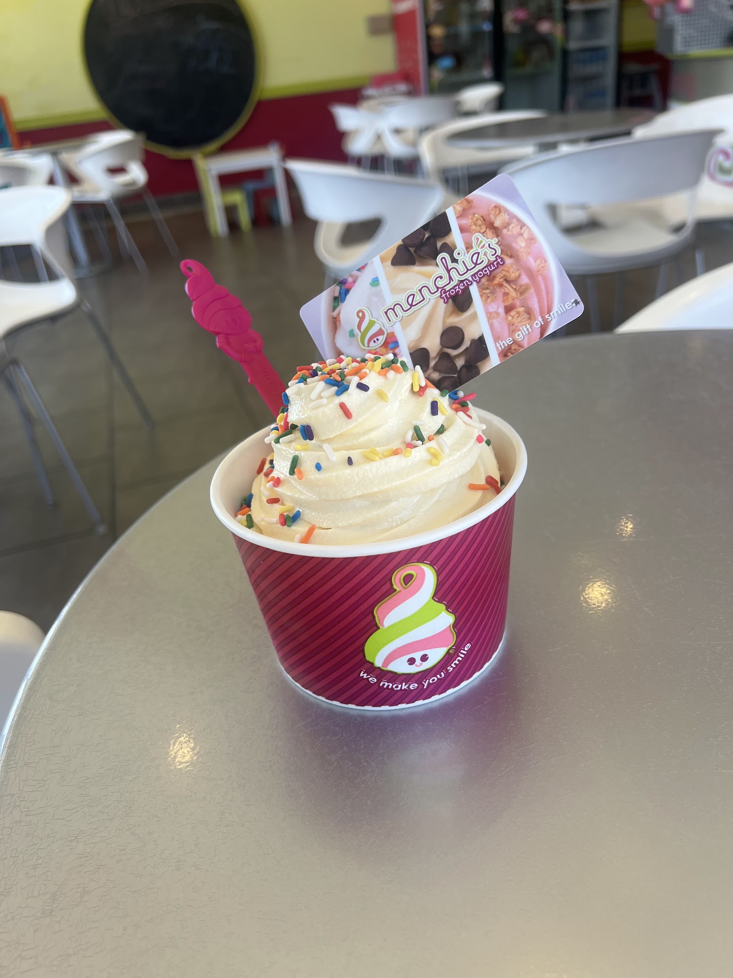 Menchie's Frozen Yogurt Menu