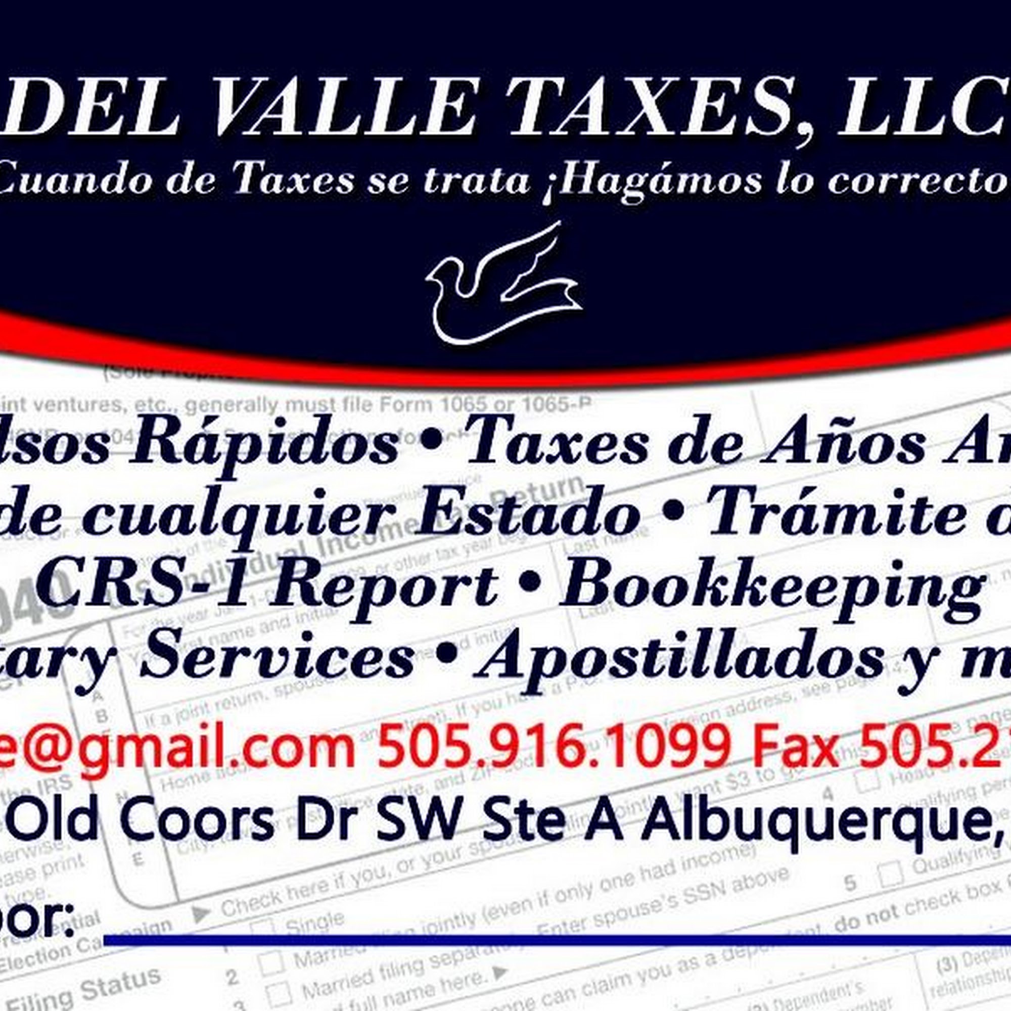 DEL VALLE TAXES, LLC