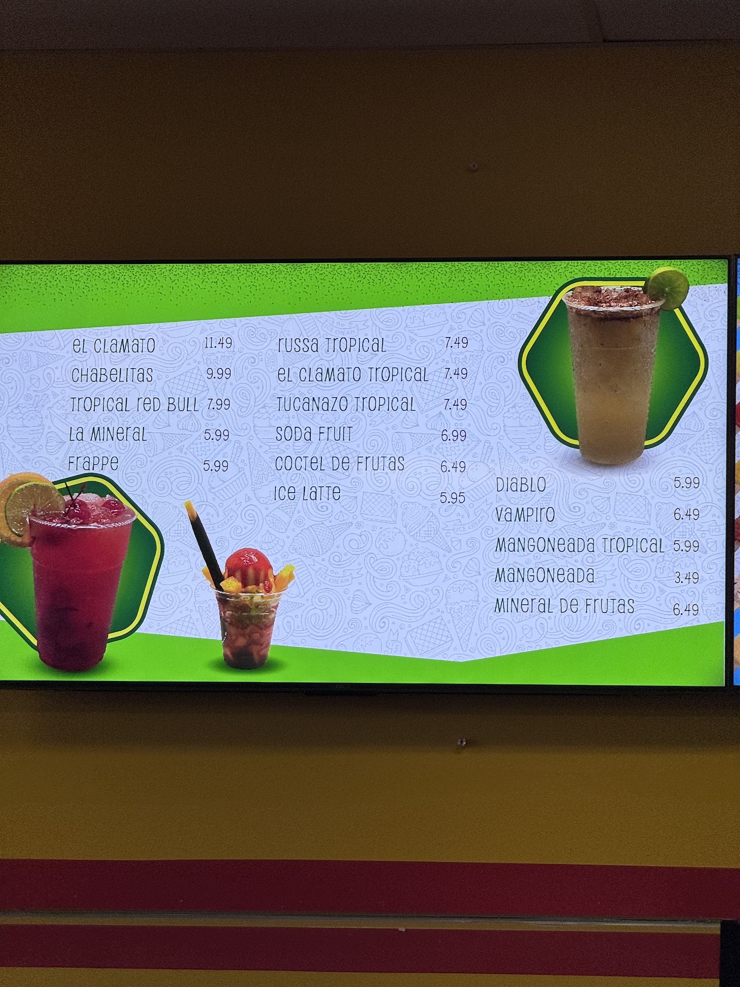 paleteria cuauhtemoc Menu