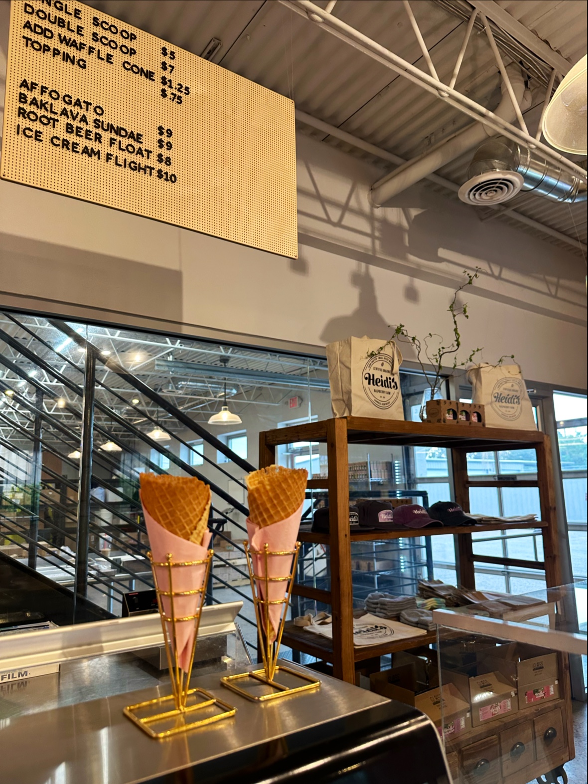 Heidi's Ice Cream Shop Menu