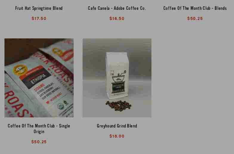 Red Rock Roasters Menu