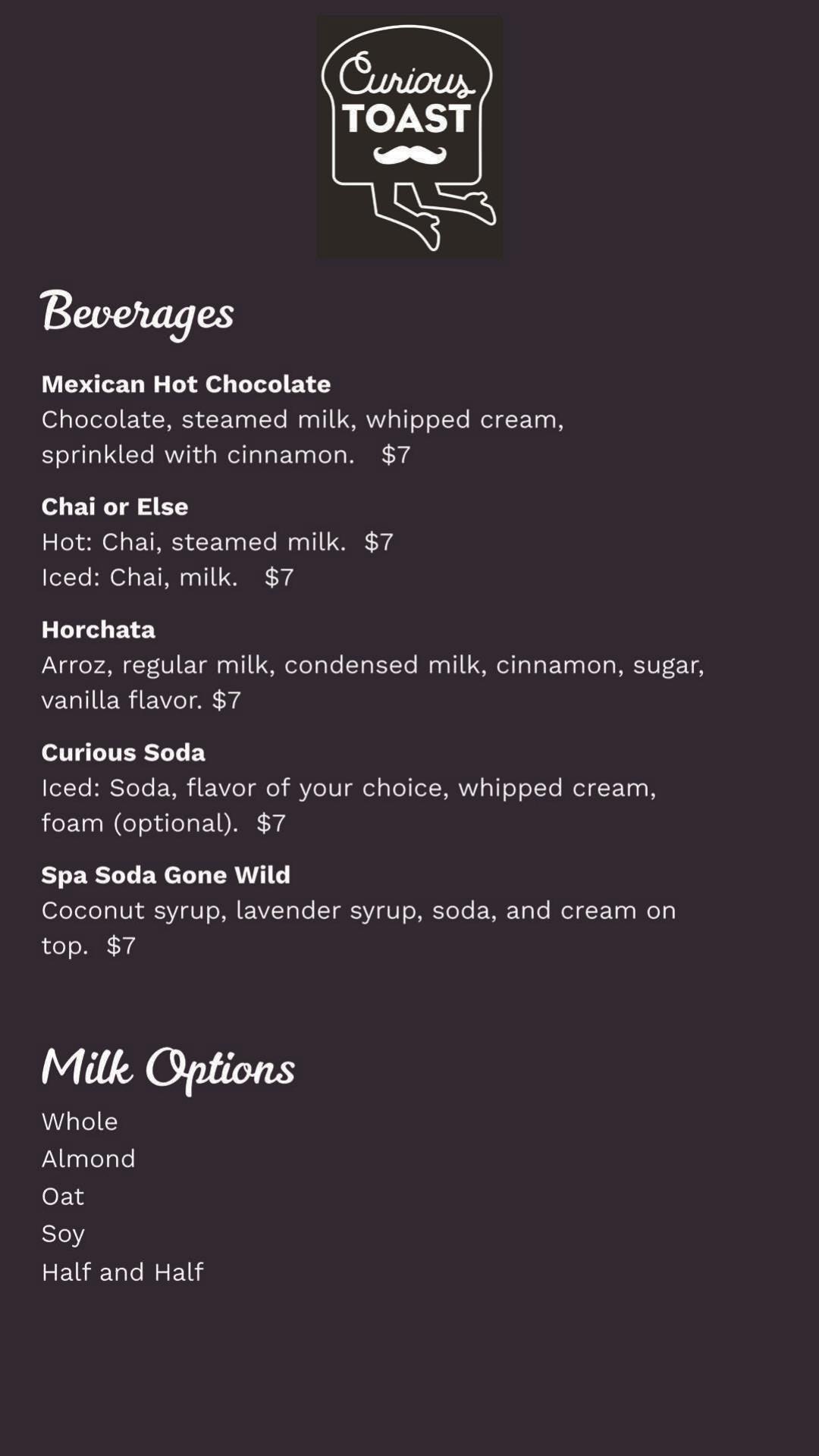 Workhorse Taproom Menu