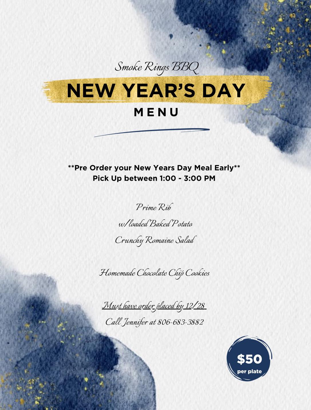 Smoke Rings BBQ LLC Menu