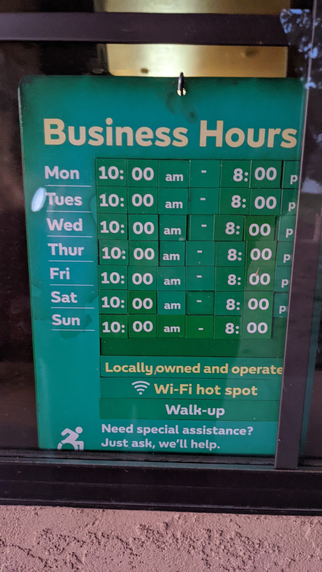 Subway Menu