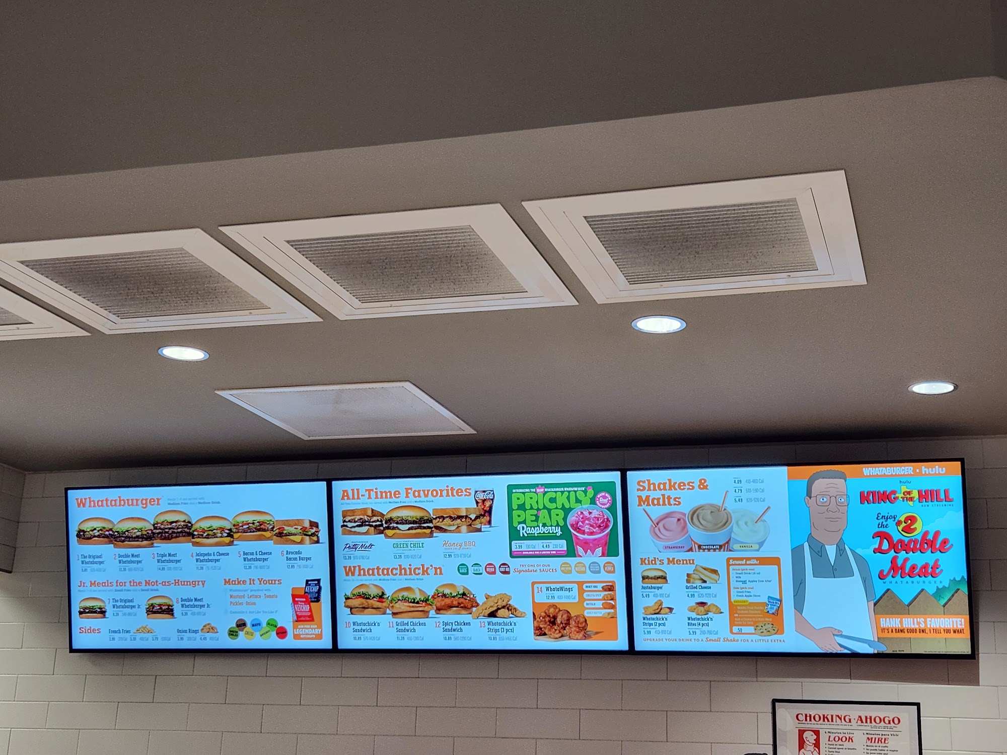 Whataburger Menu