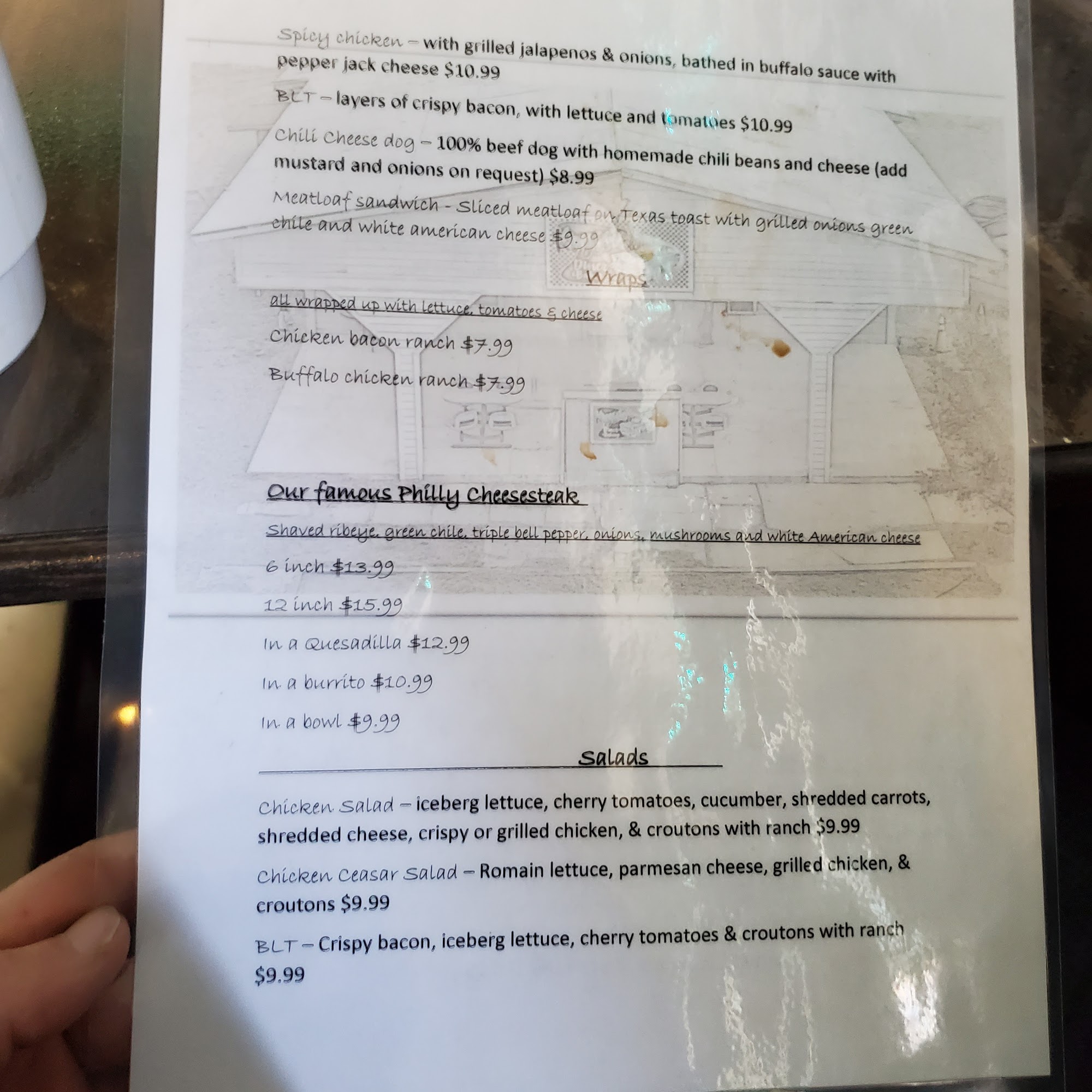 Kryssie's Diner and Bakery Menu