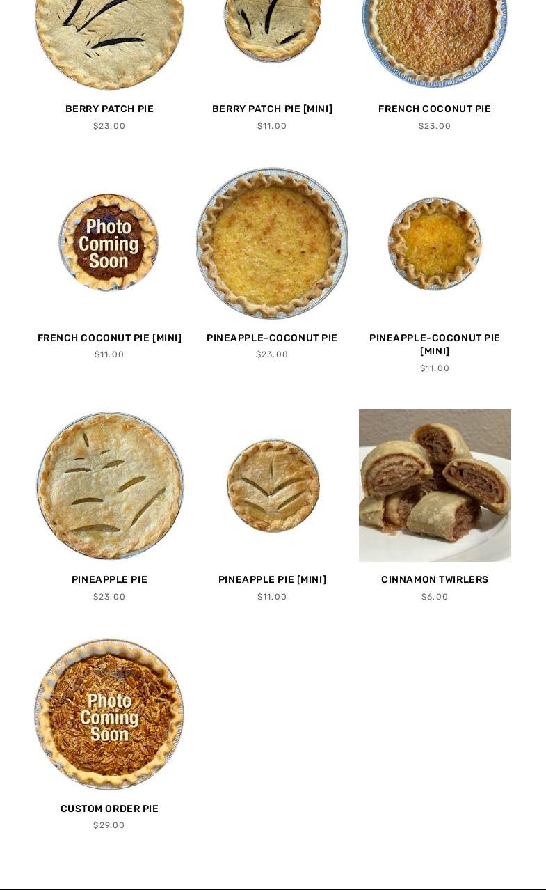 Dimple and Slice Menu