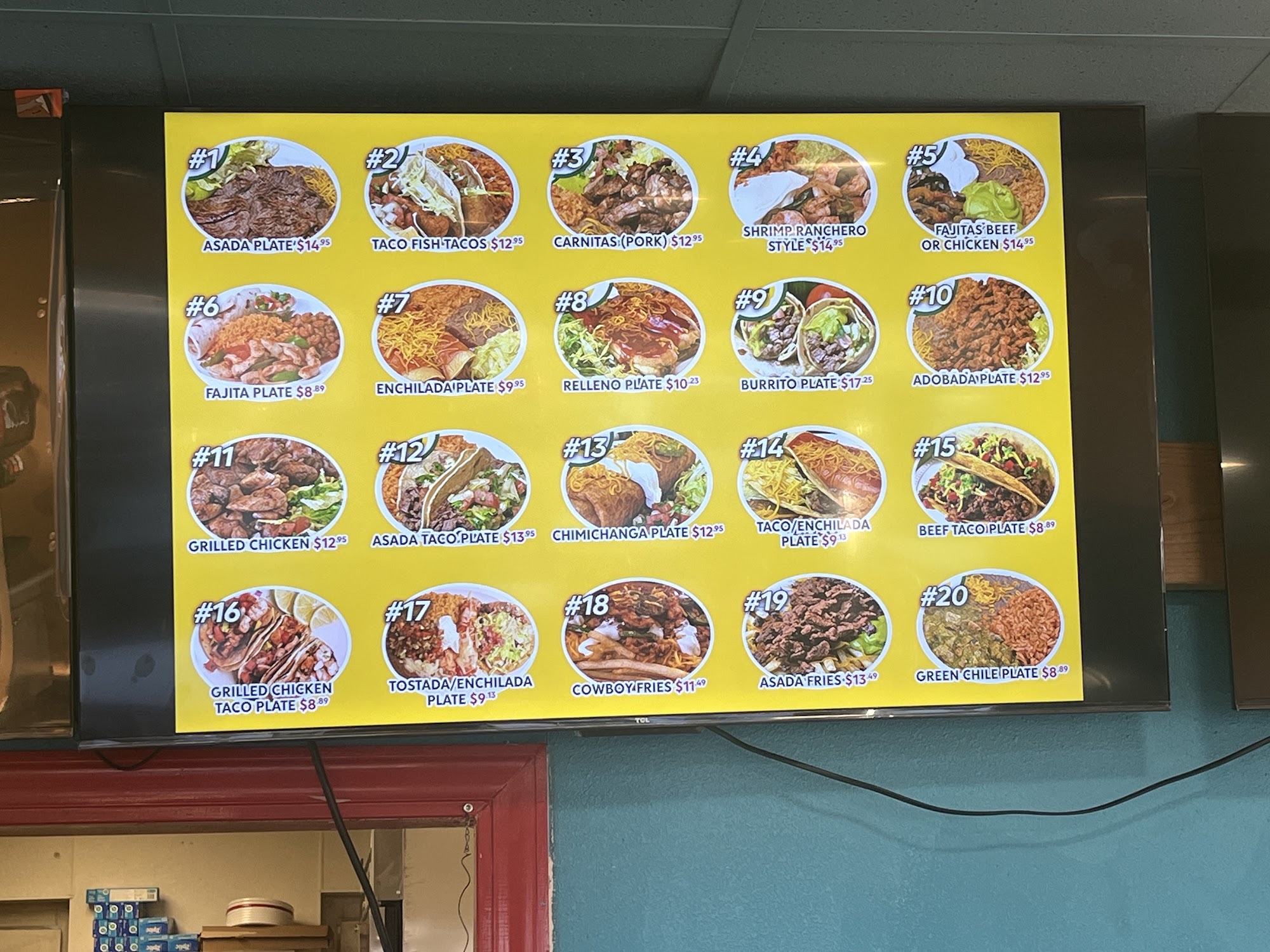 Arturo’s Menu