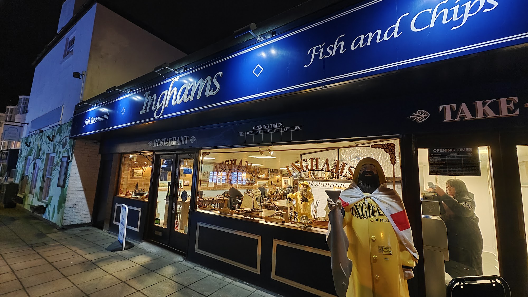 Inghams Fish Restaurant 38 Belle Vue St, Filey