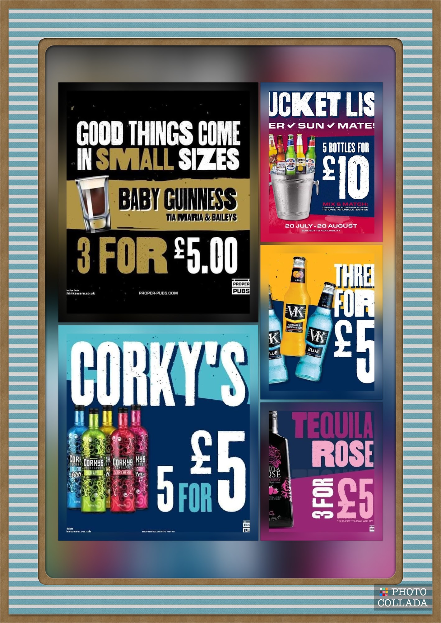 The Miners Arms Menu