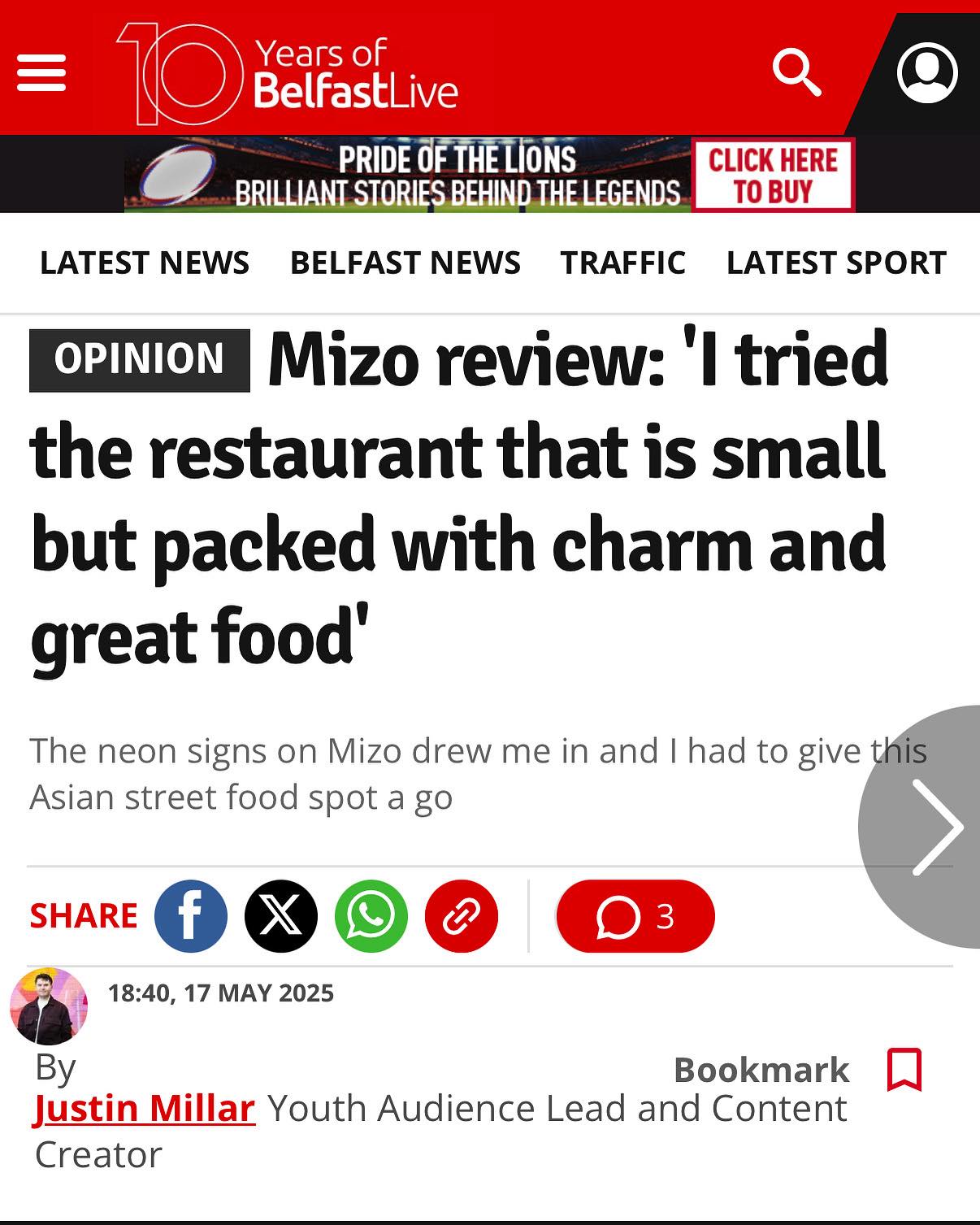 Mizo Express 19 Bridge St, Belfast