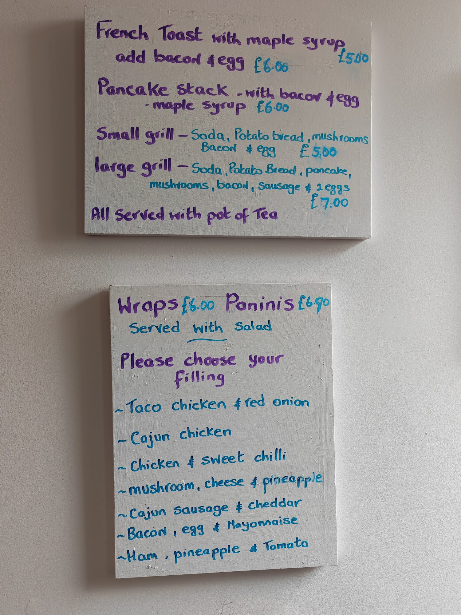 Truffles Menu
