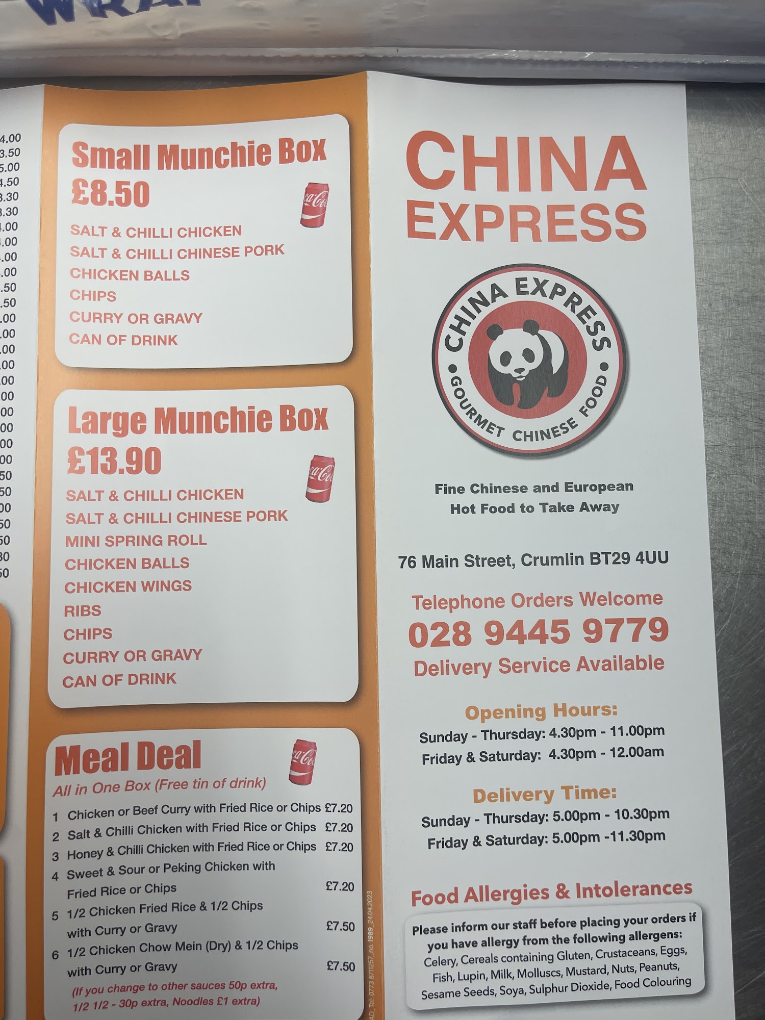 China express co, 76 Main St, Crumlin