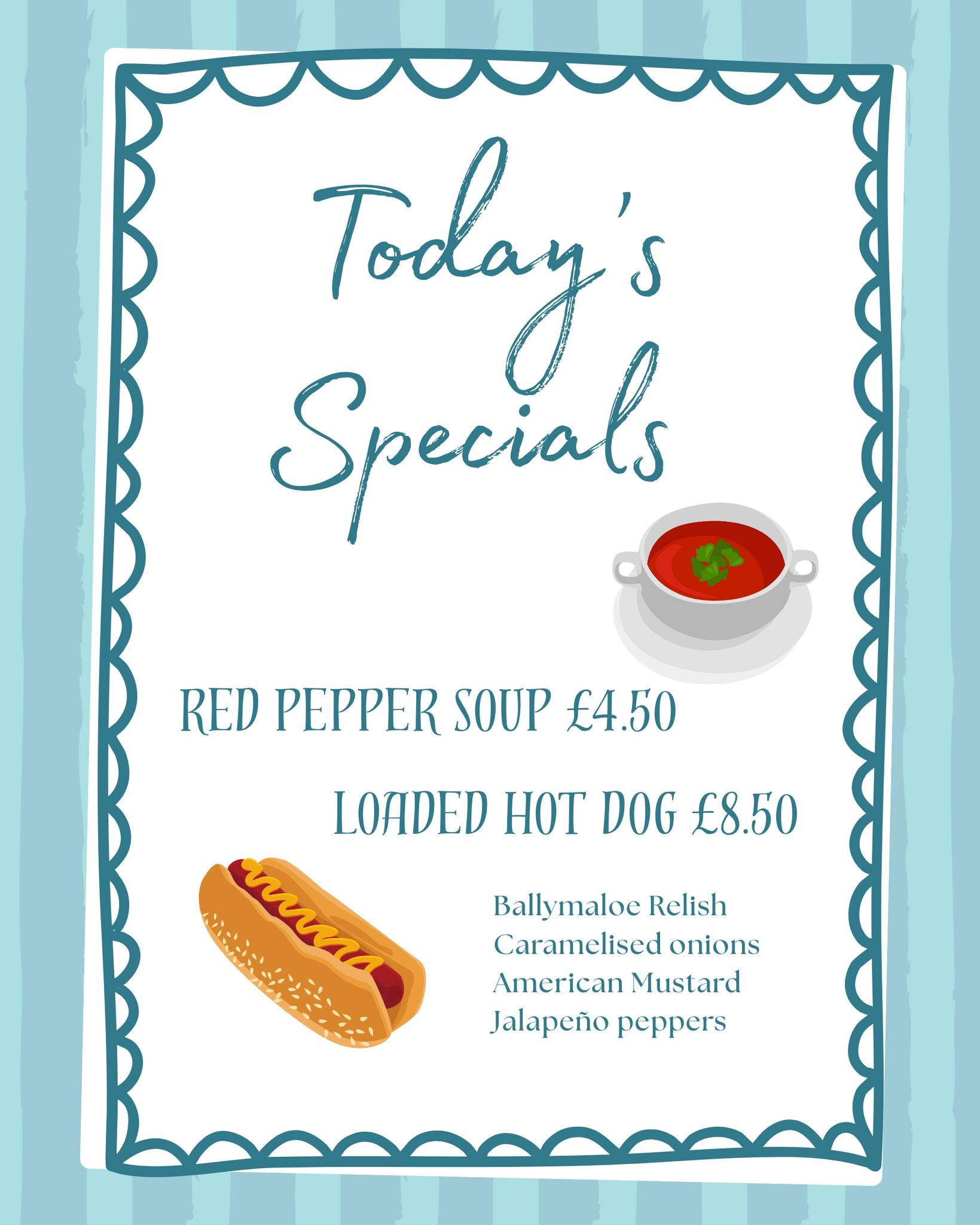 Happy Days Lisburn Menu