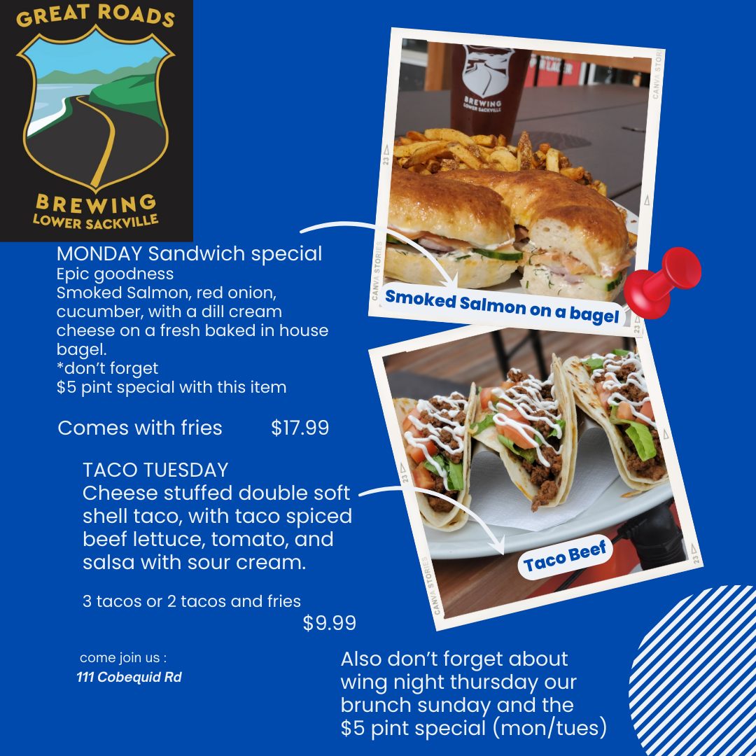 Great Roads Brewing (formerly Ol' Biddy's Brew House) Menu