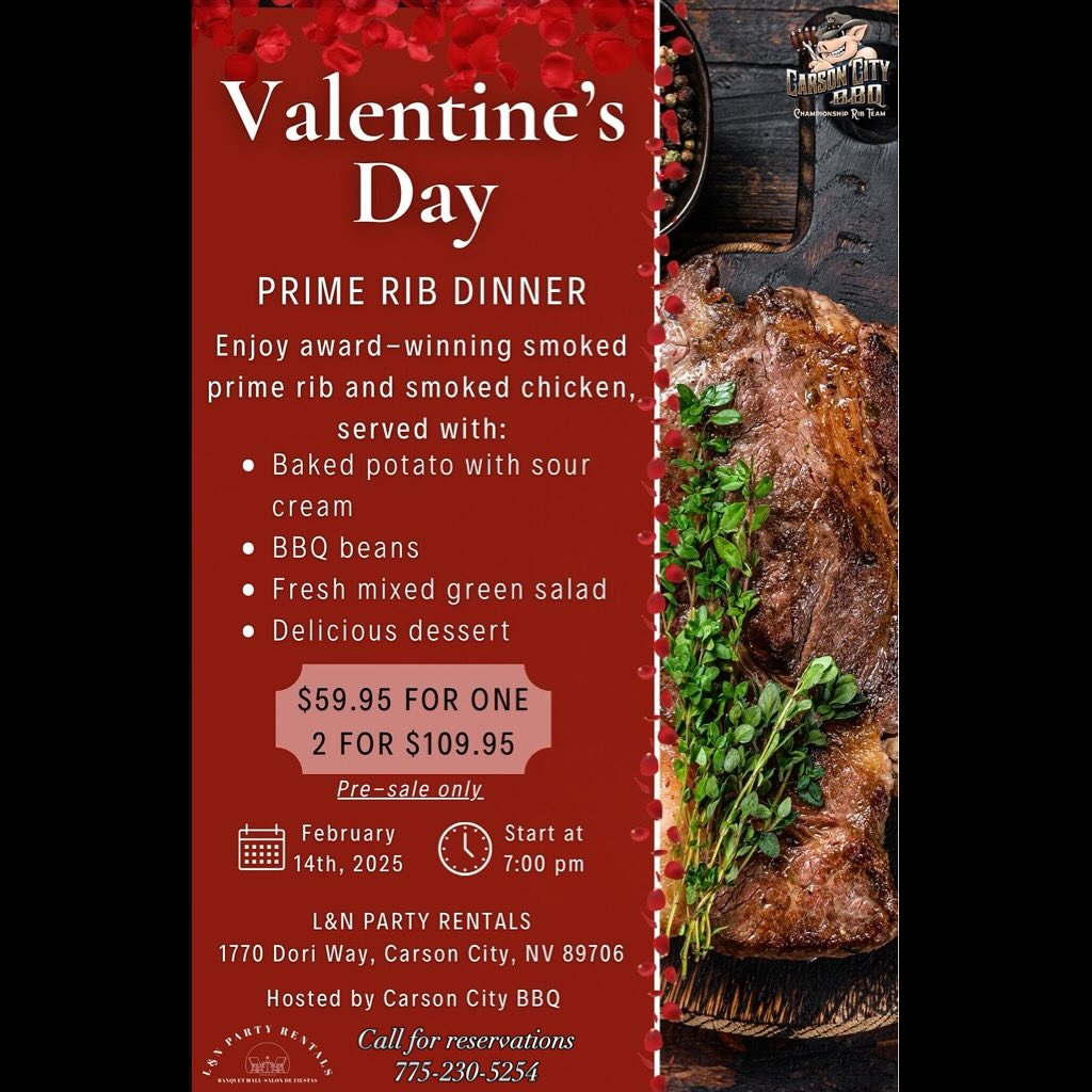 Carson City BBQ Co Menu