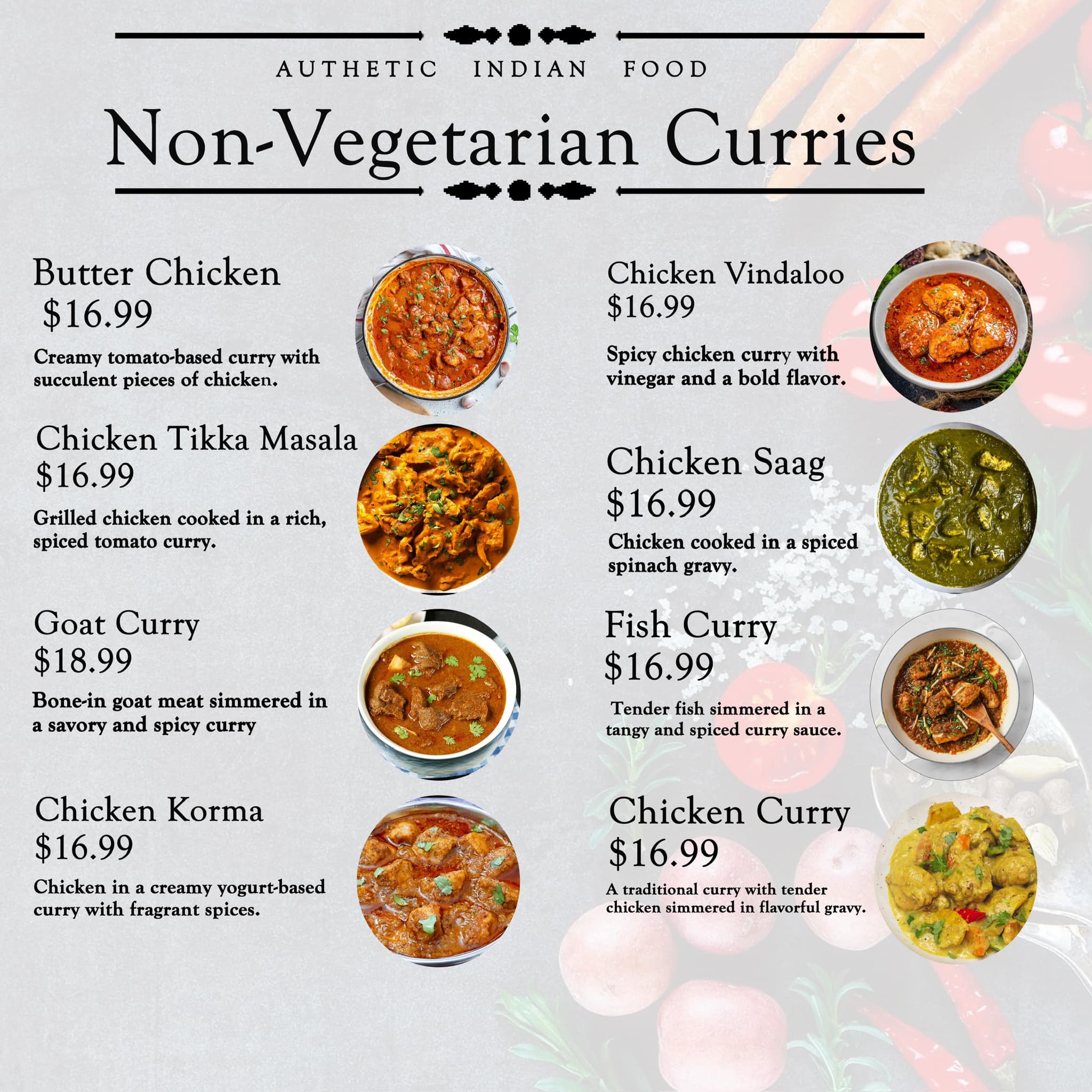 BROTHERS FOOD TRUCK Menu