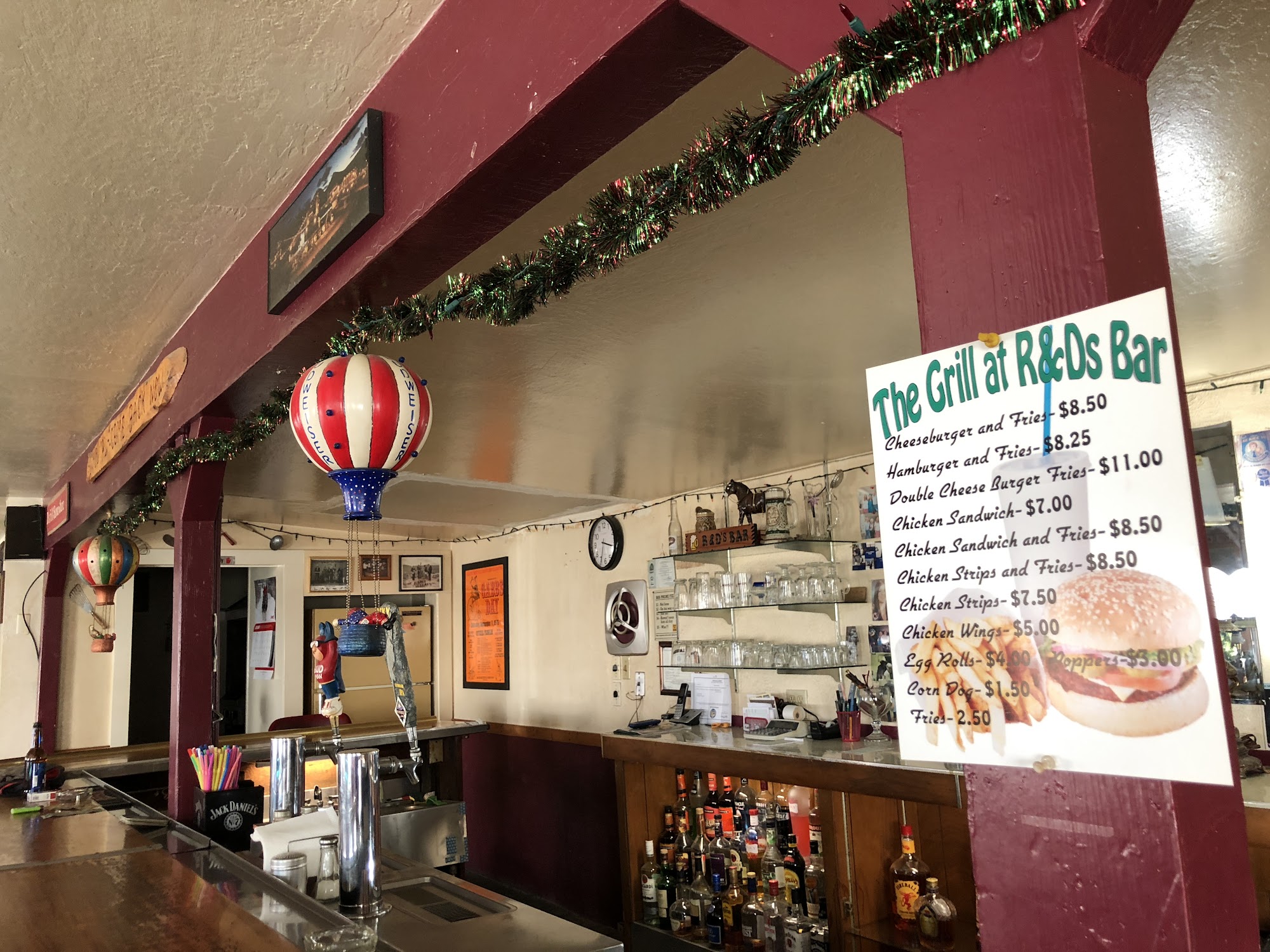 R & D's Bar & Grill Menu