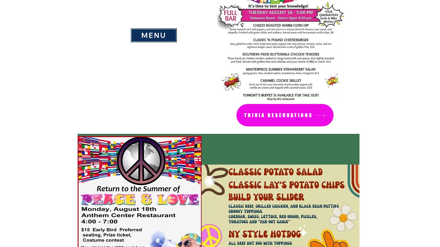 Masterpiece Cuisine Menu