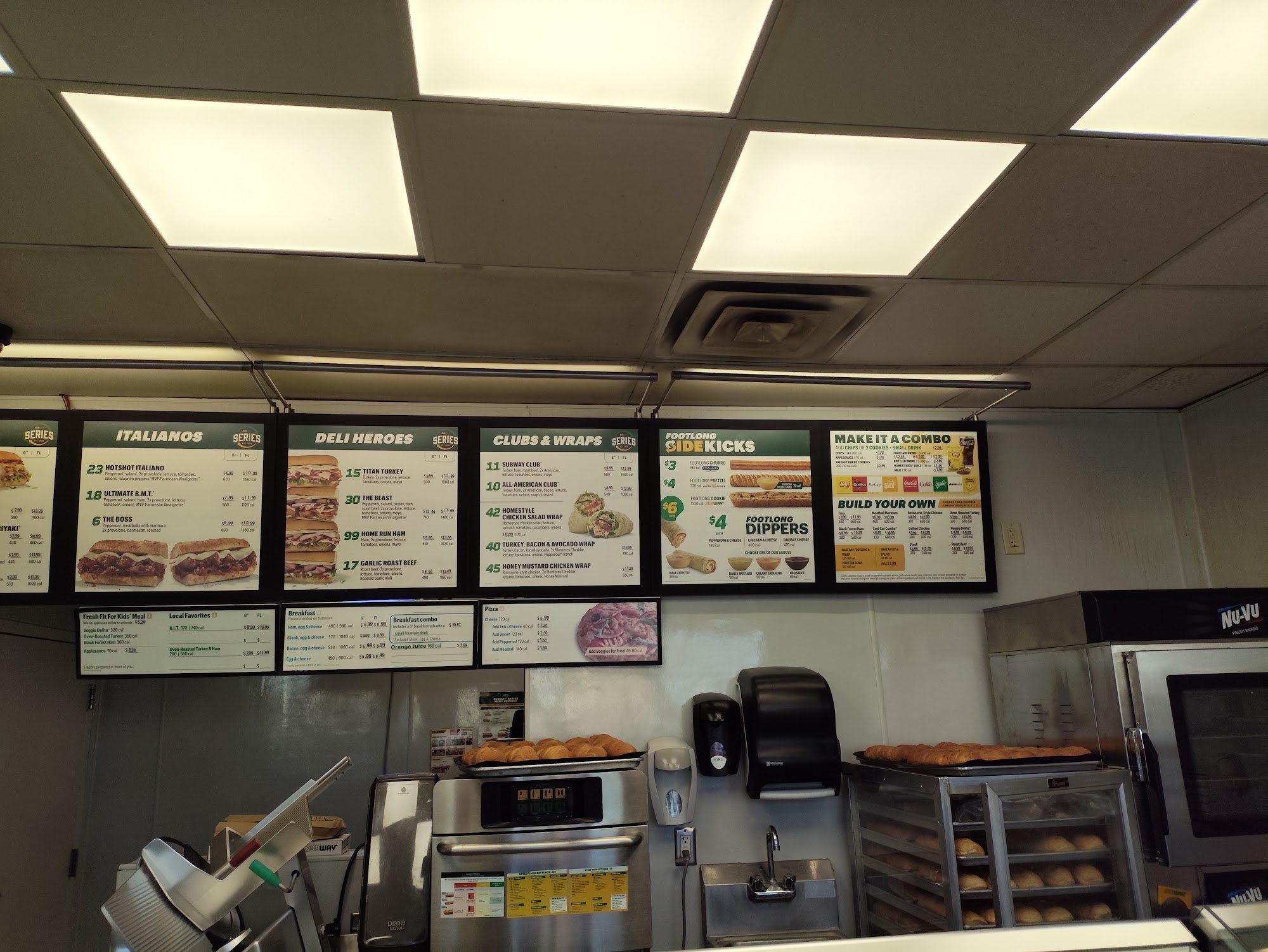 Subway Menu
