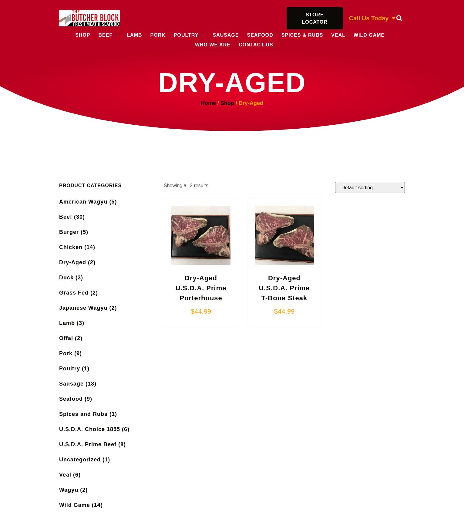 The Butcher Block Menu