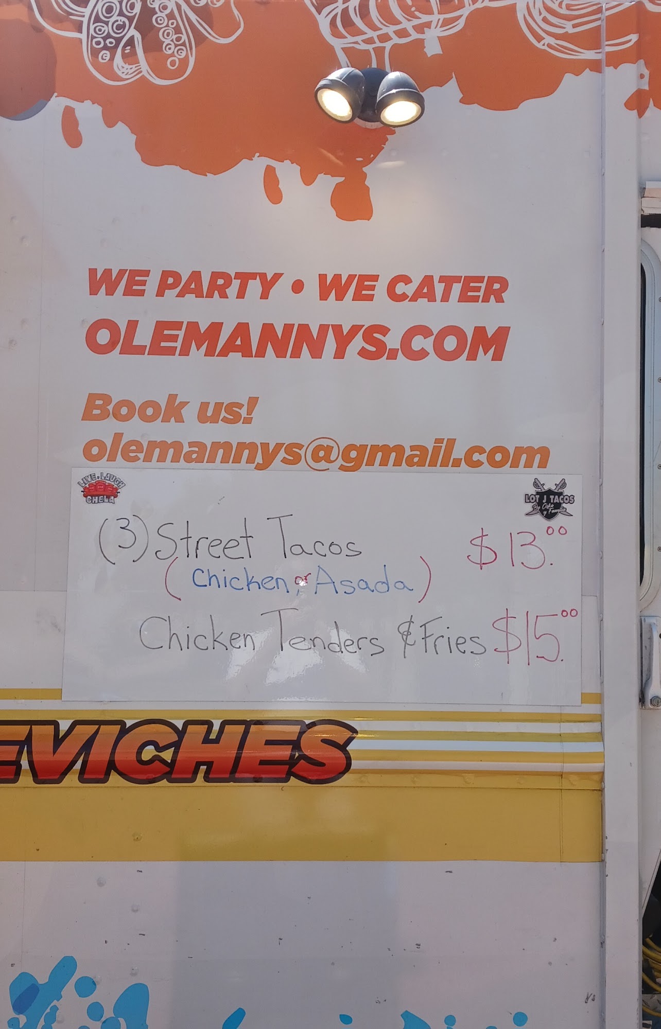 Ole Manny's Seafood Shack Menu