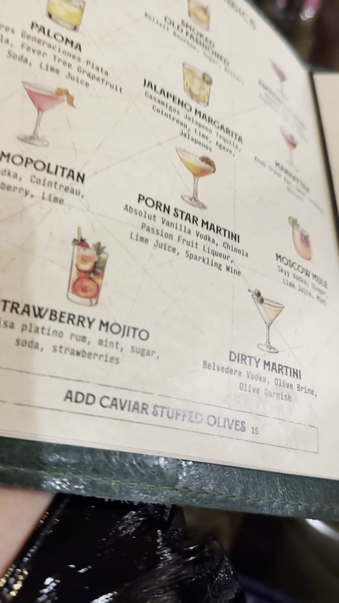 Caspian's Rock & Roe Menu