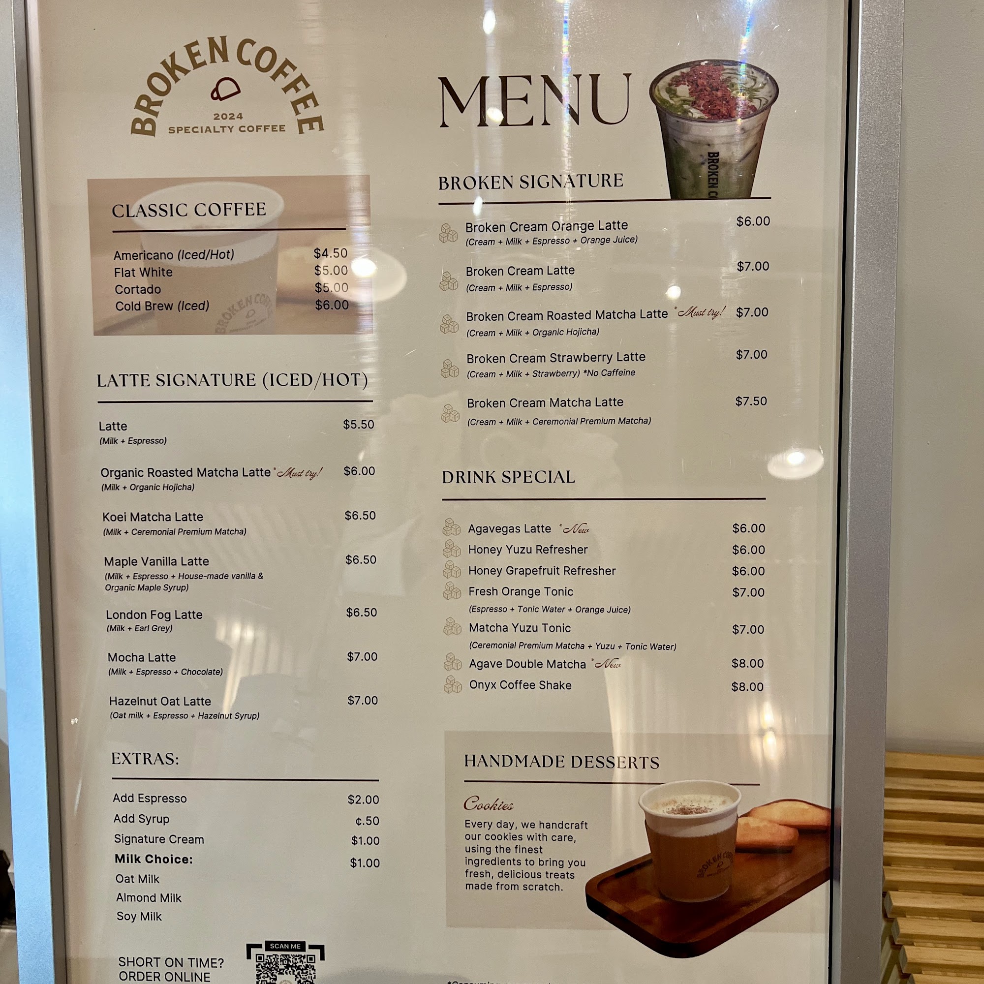 Broken Coffee - Fort Apache Menu