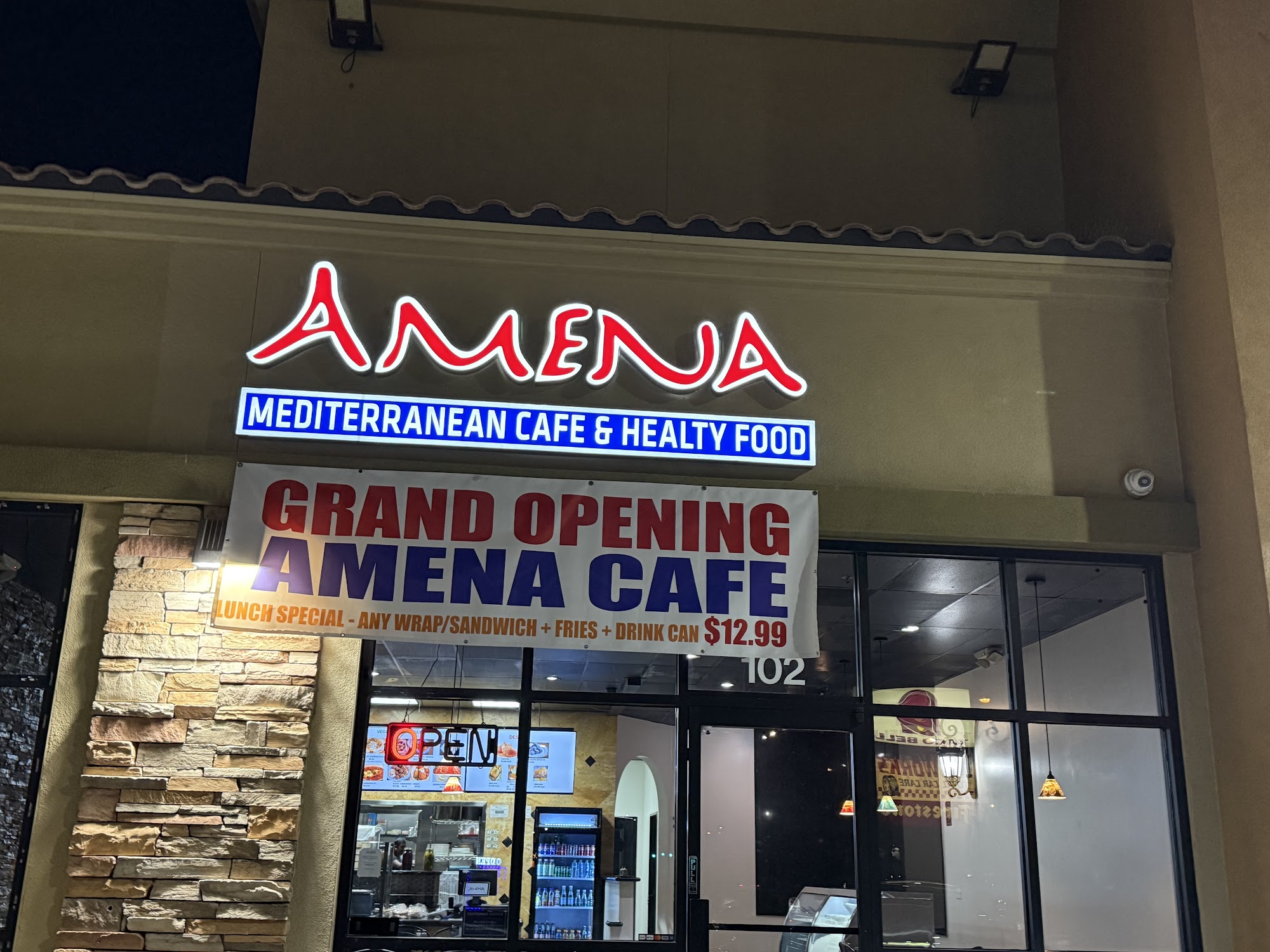 Amena Cafe Menu