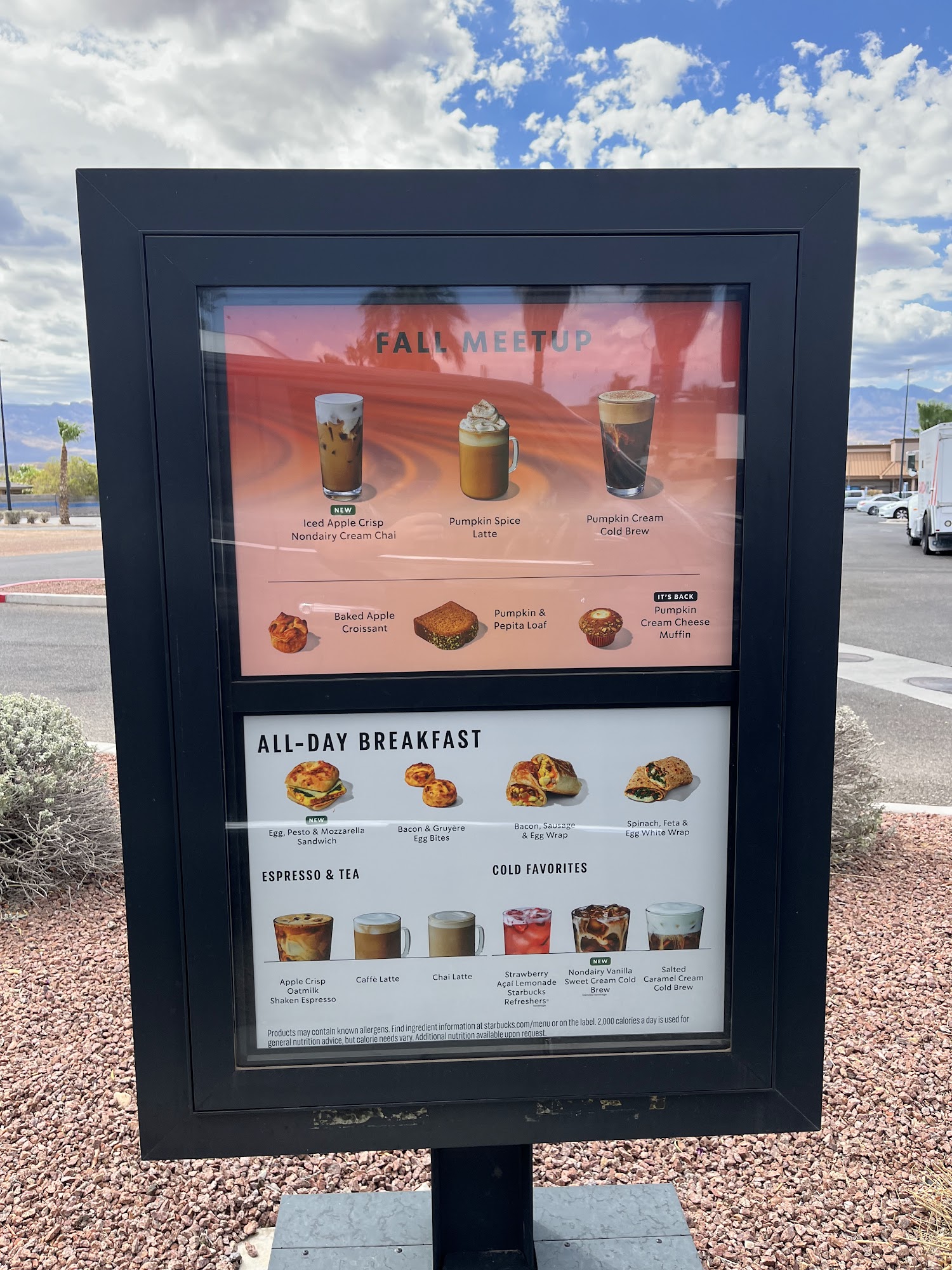 Starbucks Menu