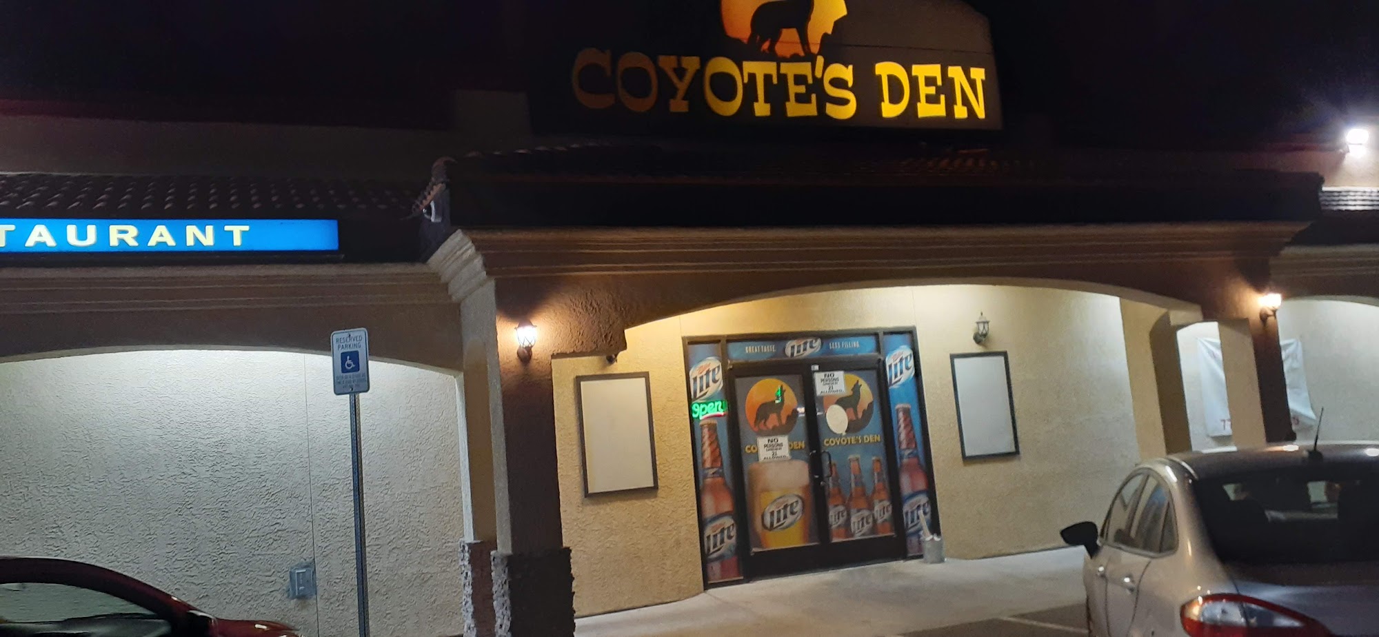Coyote Corner Menu