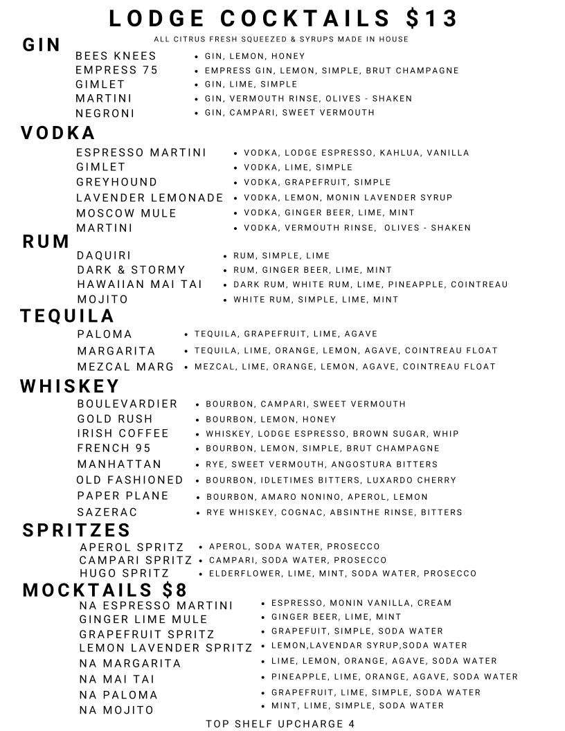 The Lodge • Bar & Patio Reno