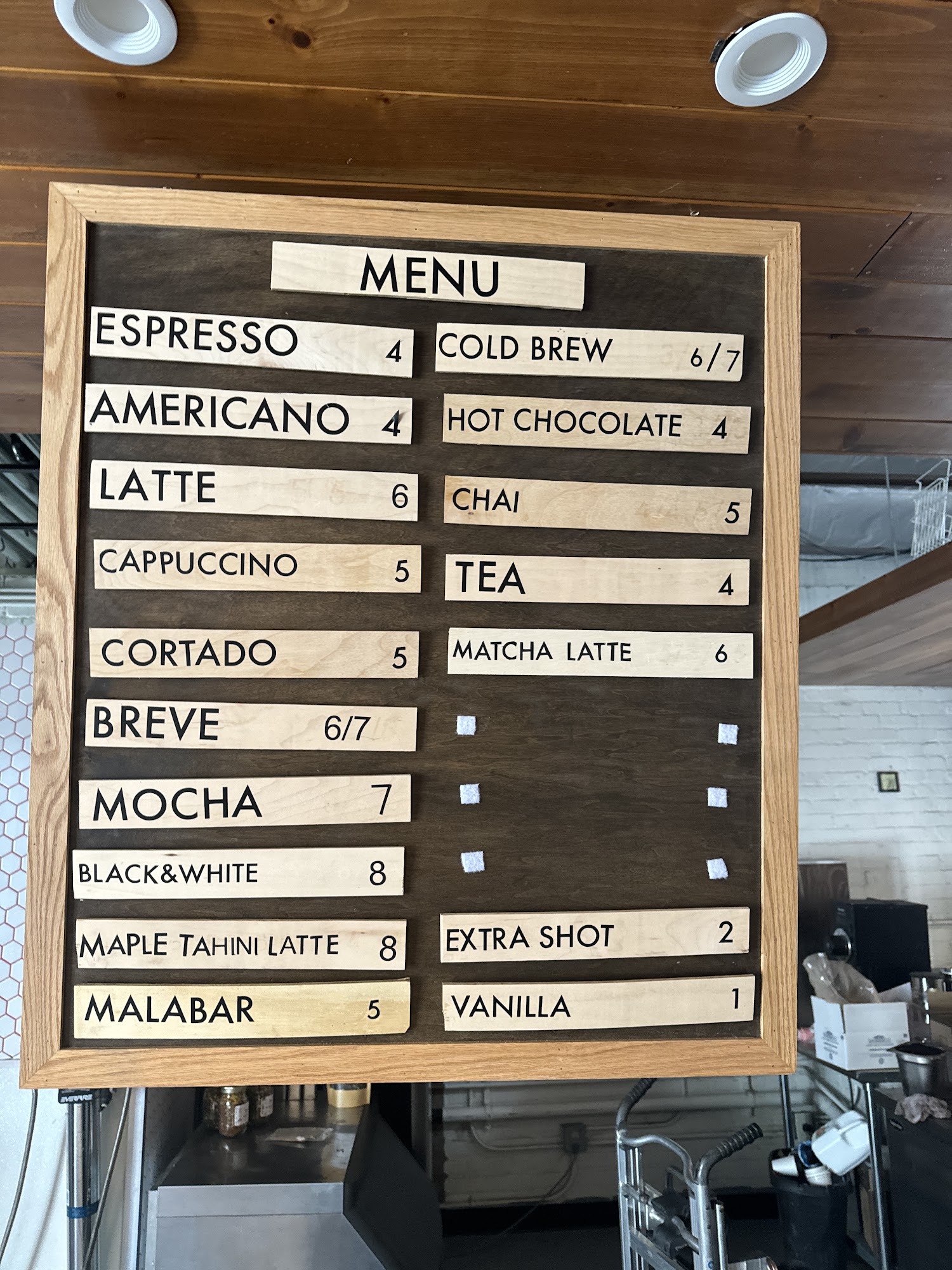 NO CITY COFFEE Menu
