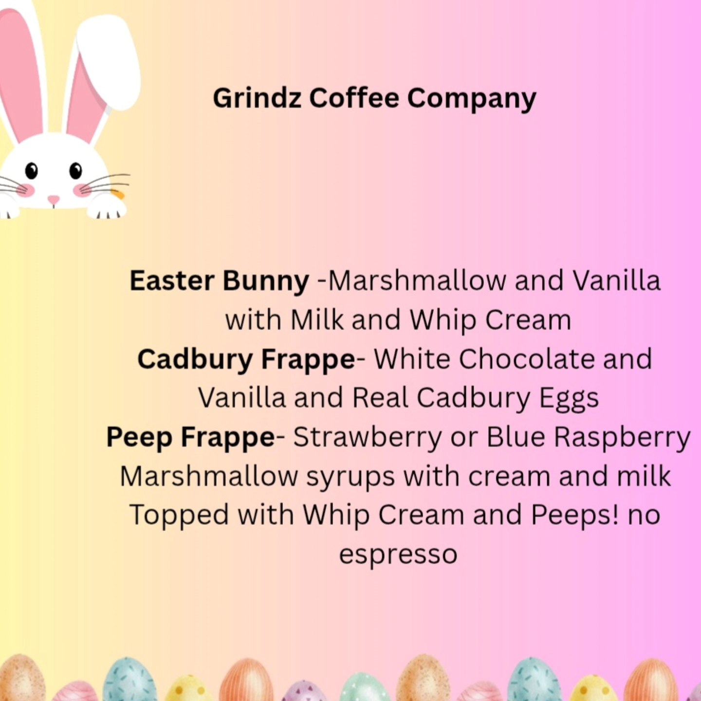 Grindz Coffee Company LLC Menu