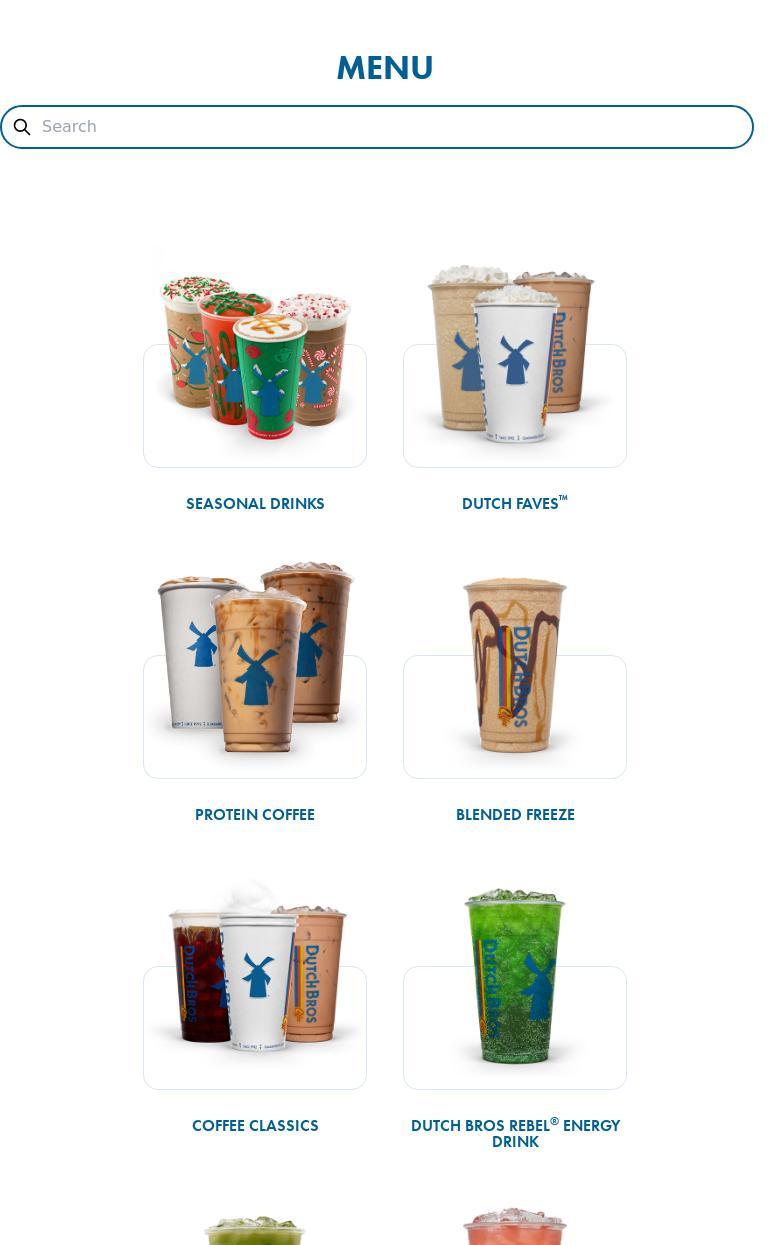 Dutch Bros Coffee Menu