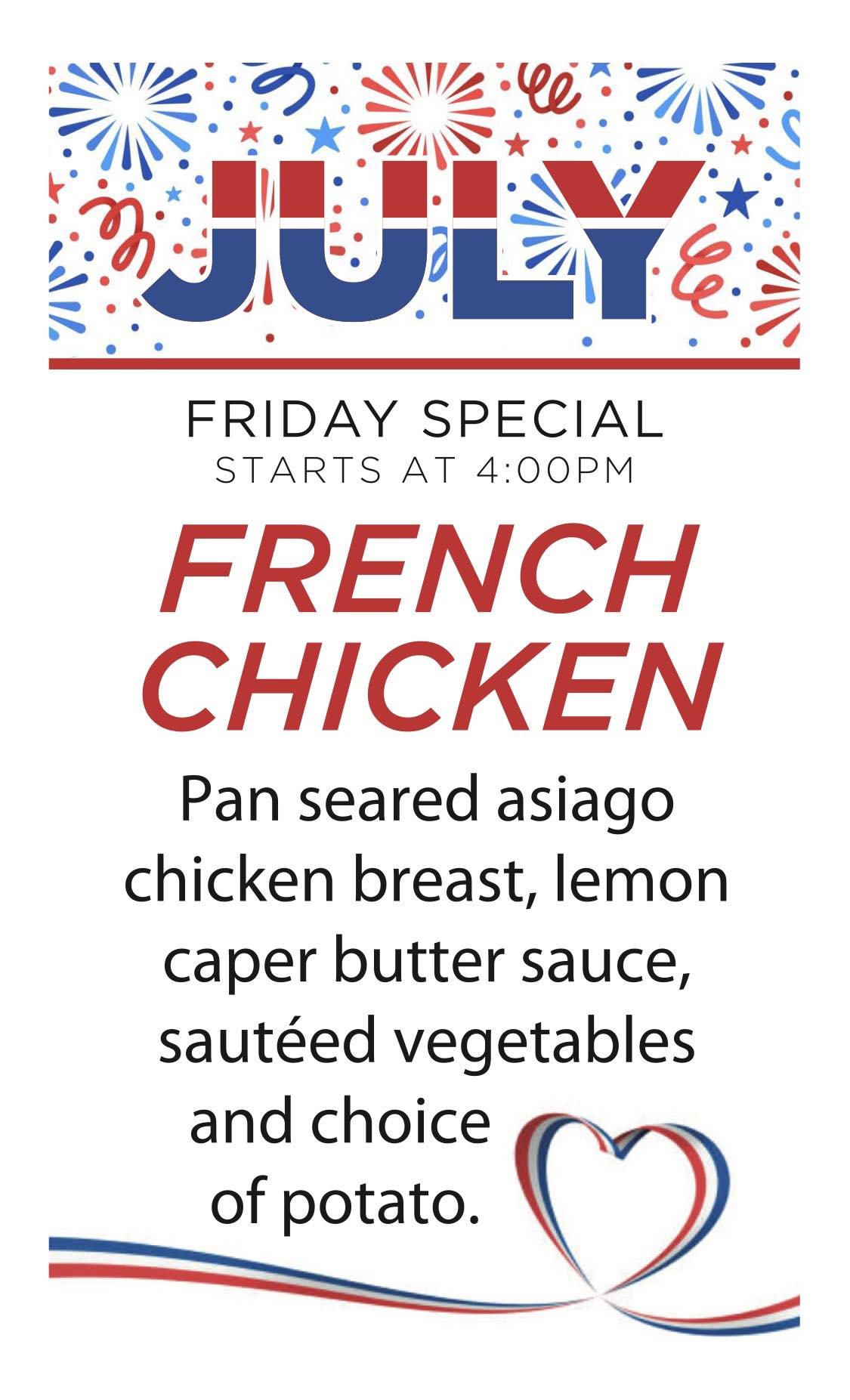 Pete’s Gambling Hall Menu