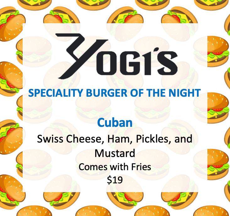 The Yogi Grill Menu