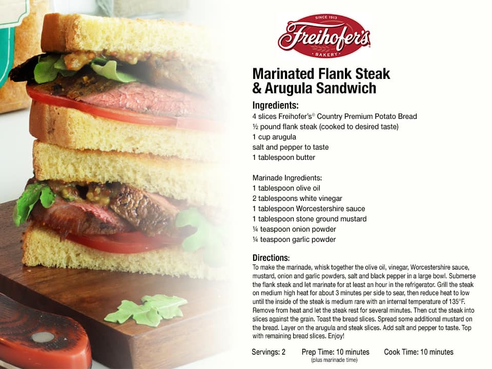 Freihofer's Baking Co Menu