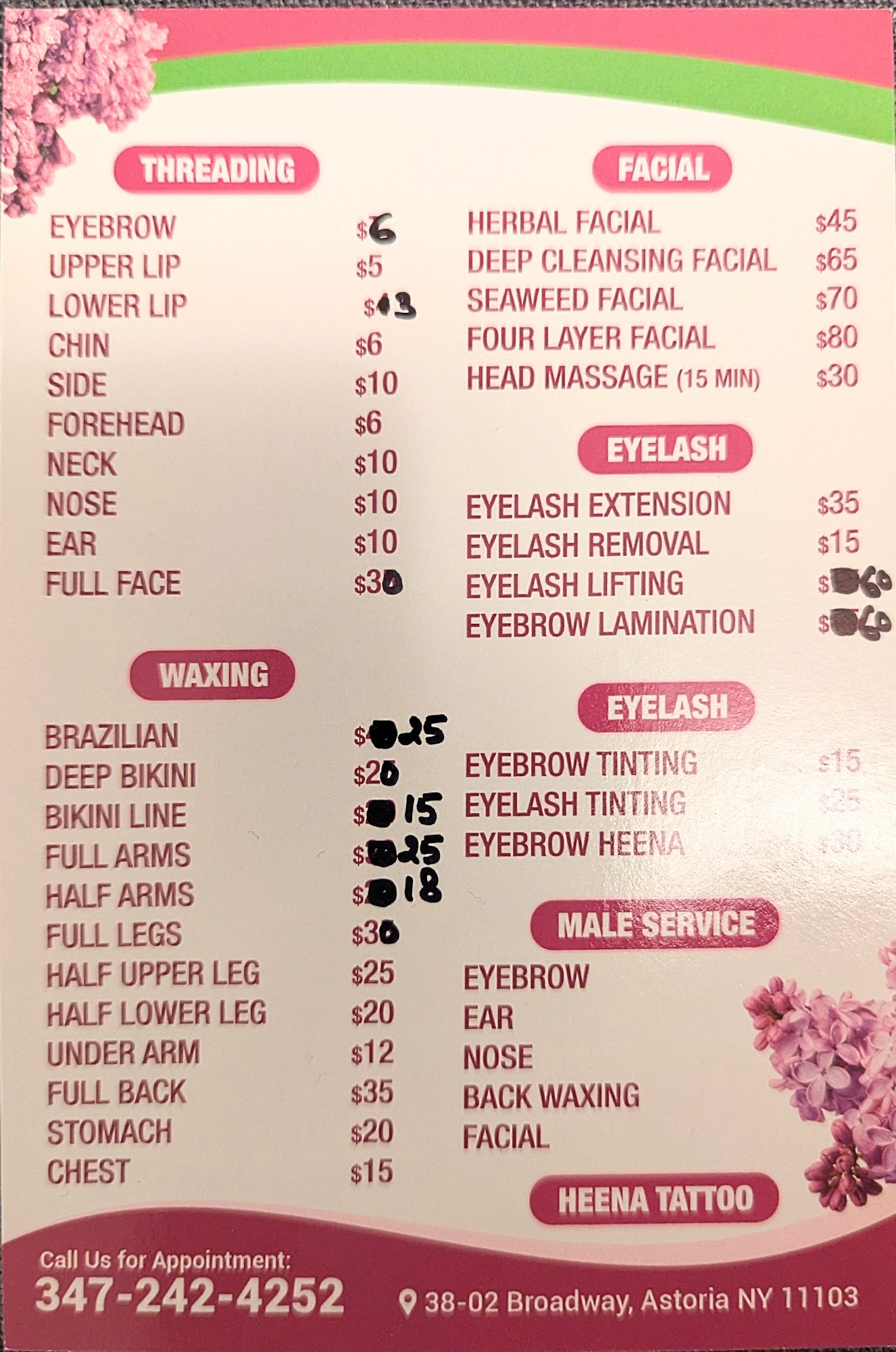 Ladylike Threading Salon 38-02 Broadway, Astoria New York 11103