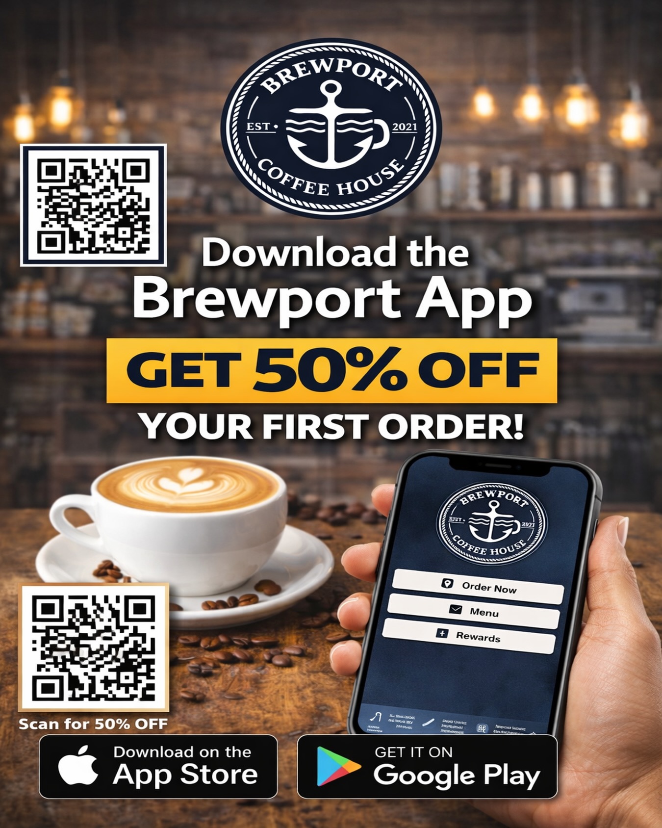 Brewport Coffee House Bellport