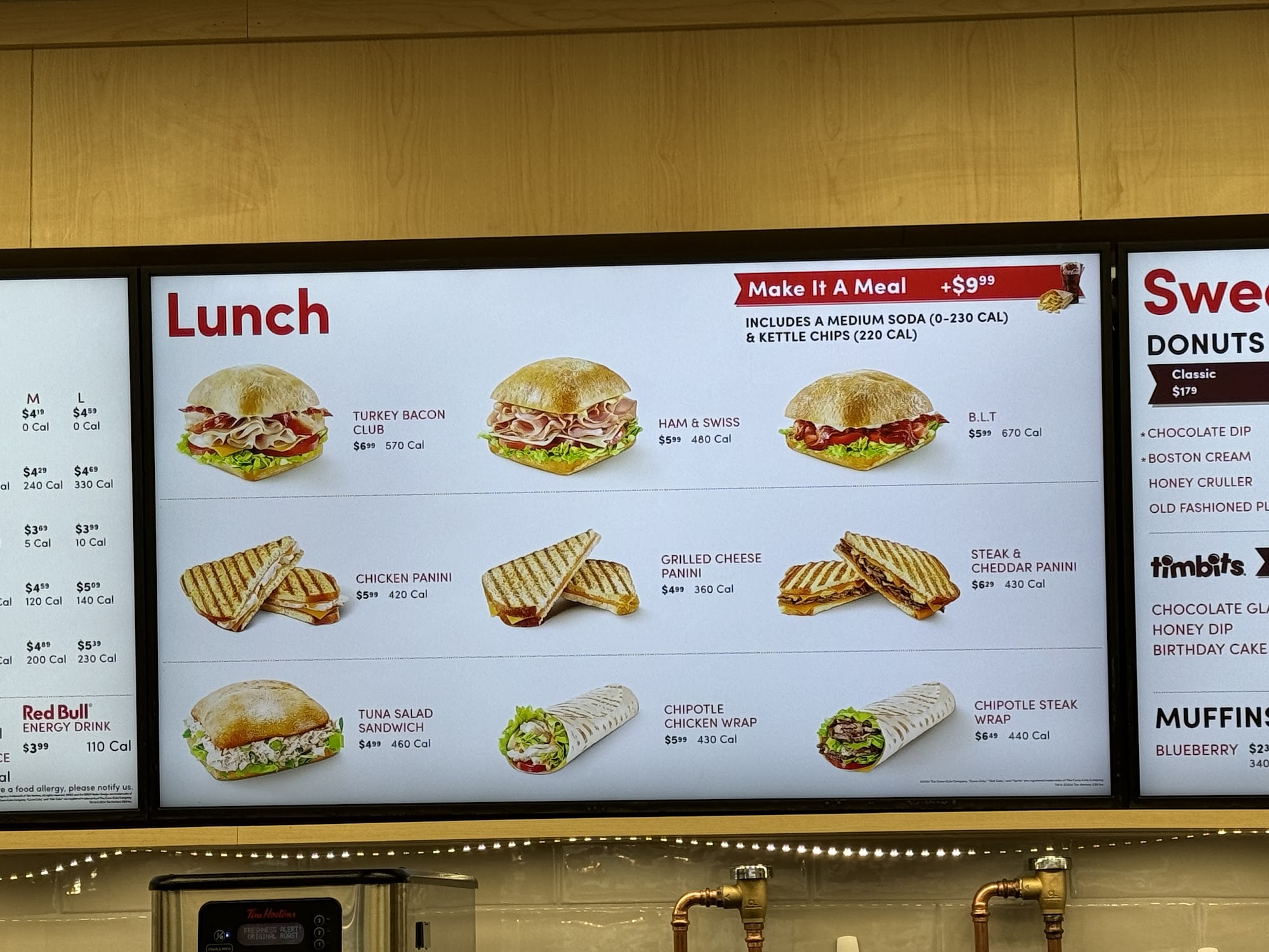 Tim Hortons Menu