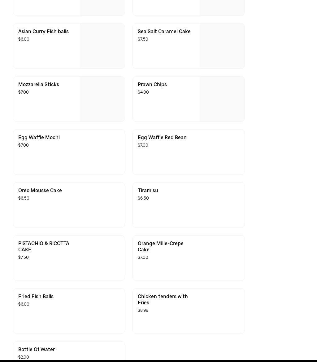 520 Dessert Spot Menu